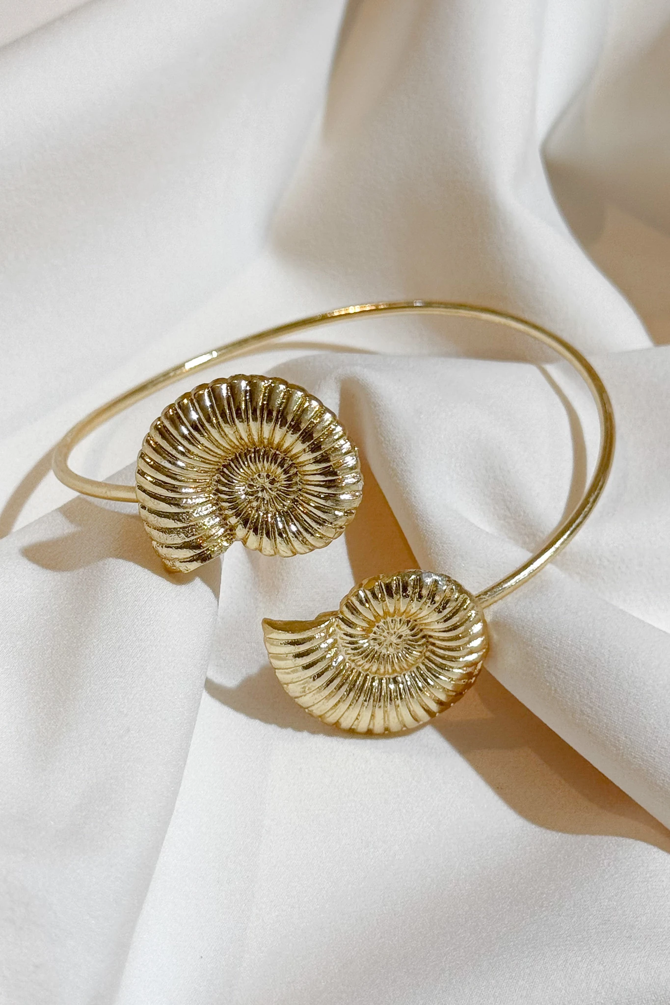 Altın Kaplama Deniz Kabuğu Pazı Bileklik