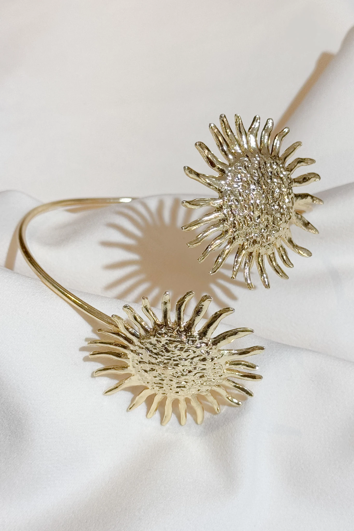 Altın Kaplama Güneş Tasarım Pazı Bilekliği