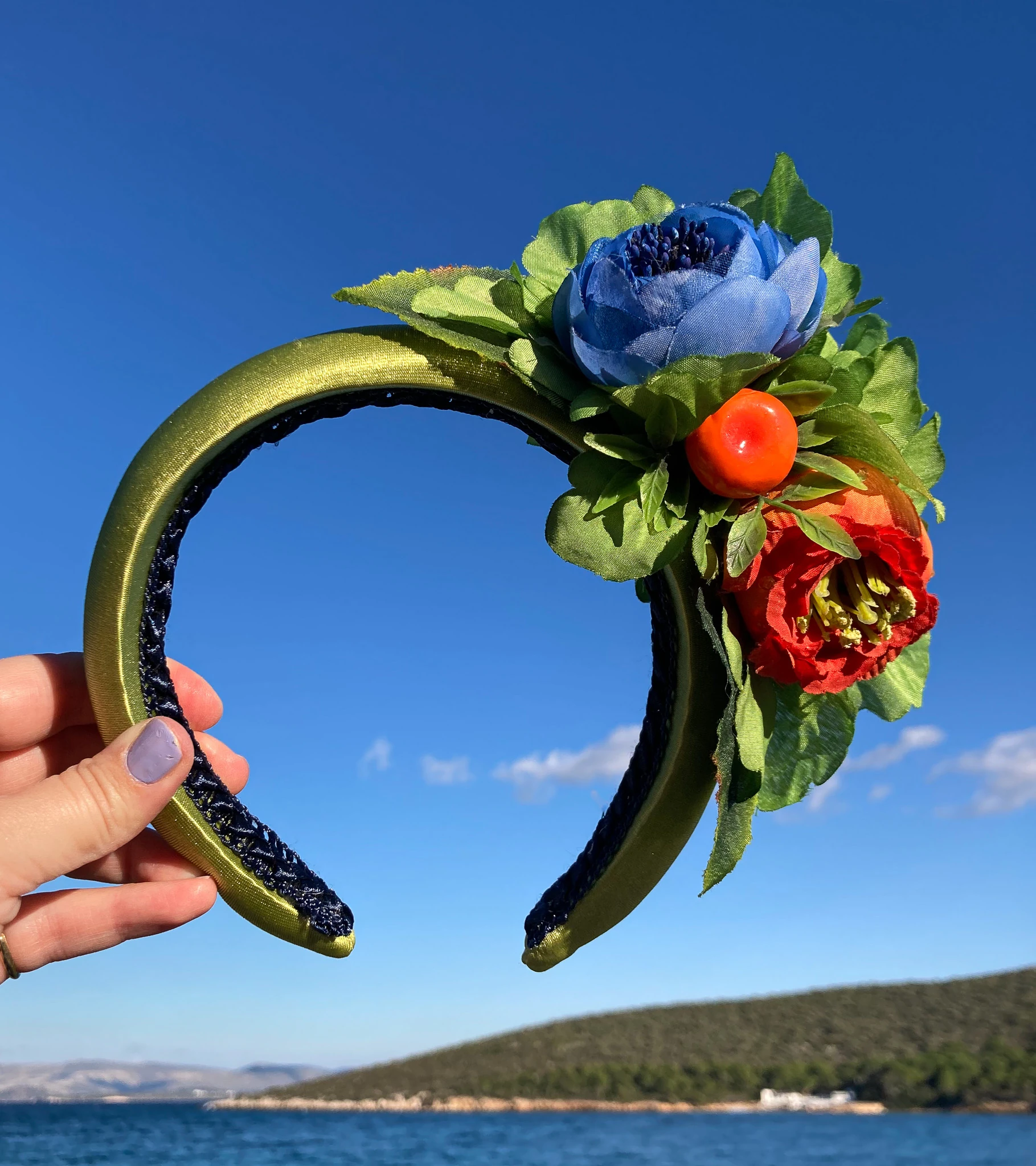 Pembe Çiçekli Taç, Festival Tacı, Nişan Tacı, Lohusa Tacı