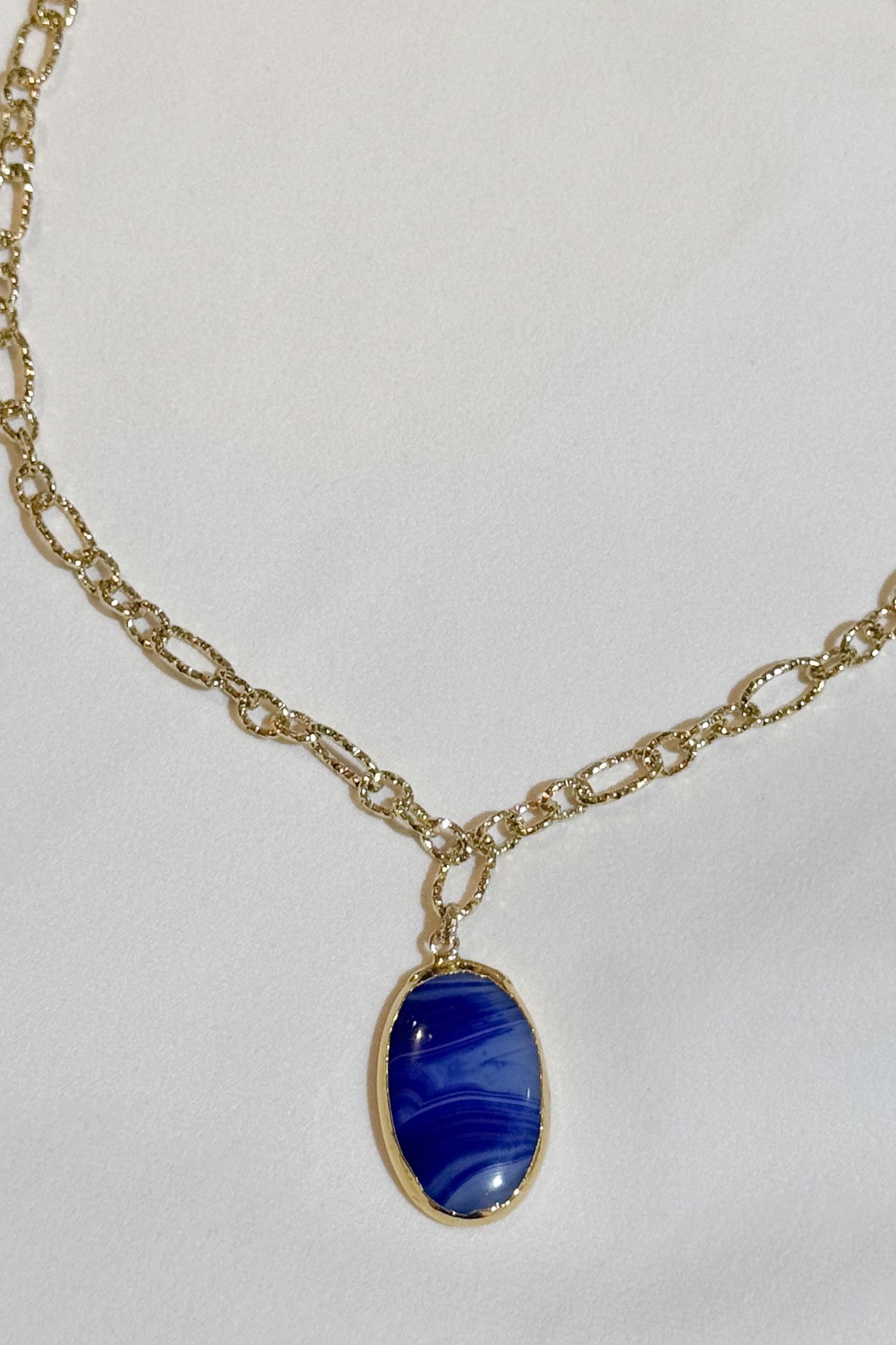 "Indigo Flame" Kolye