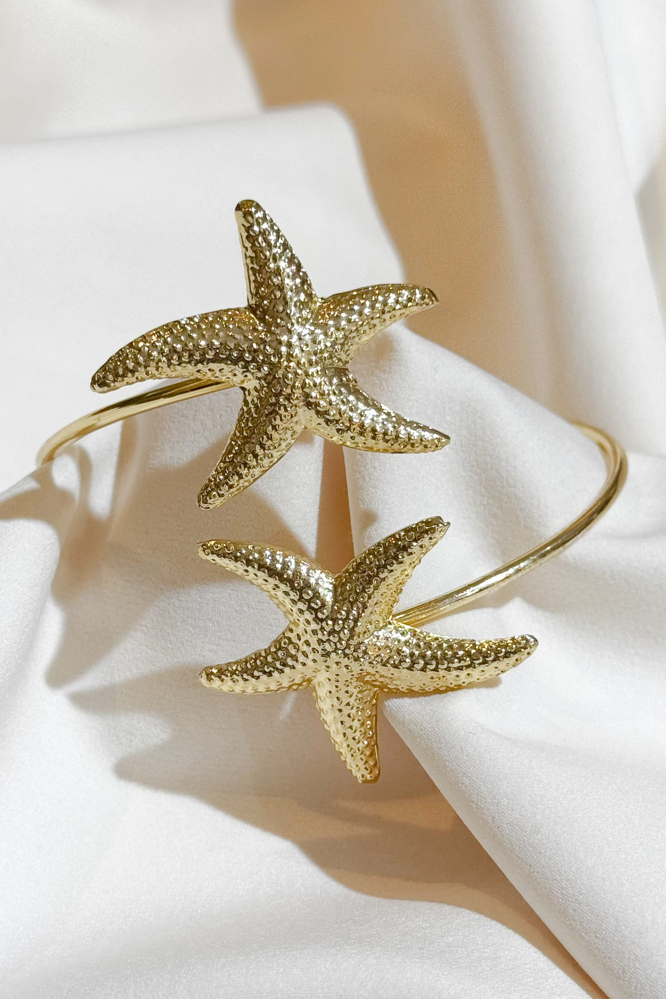 Altın Kaplama Deniz Yıldızlı Pazı Bileklik