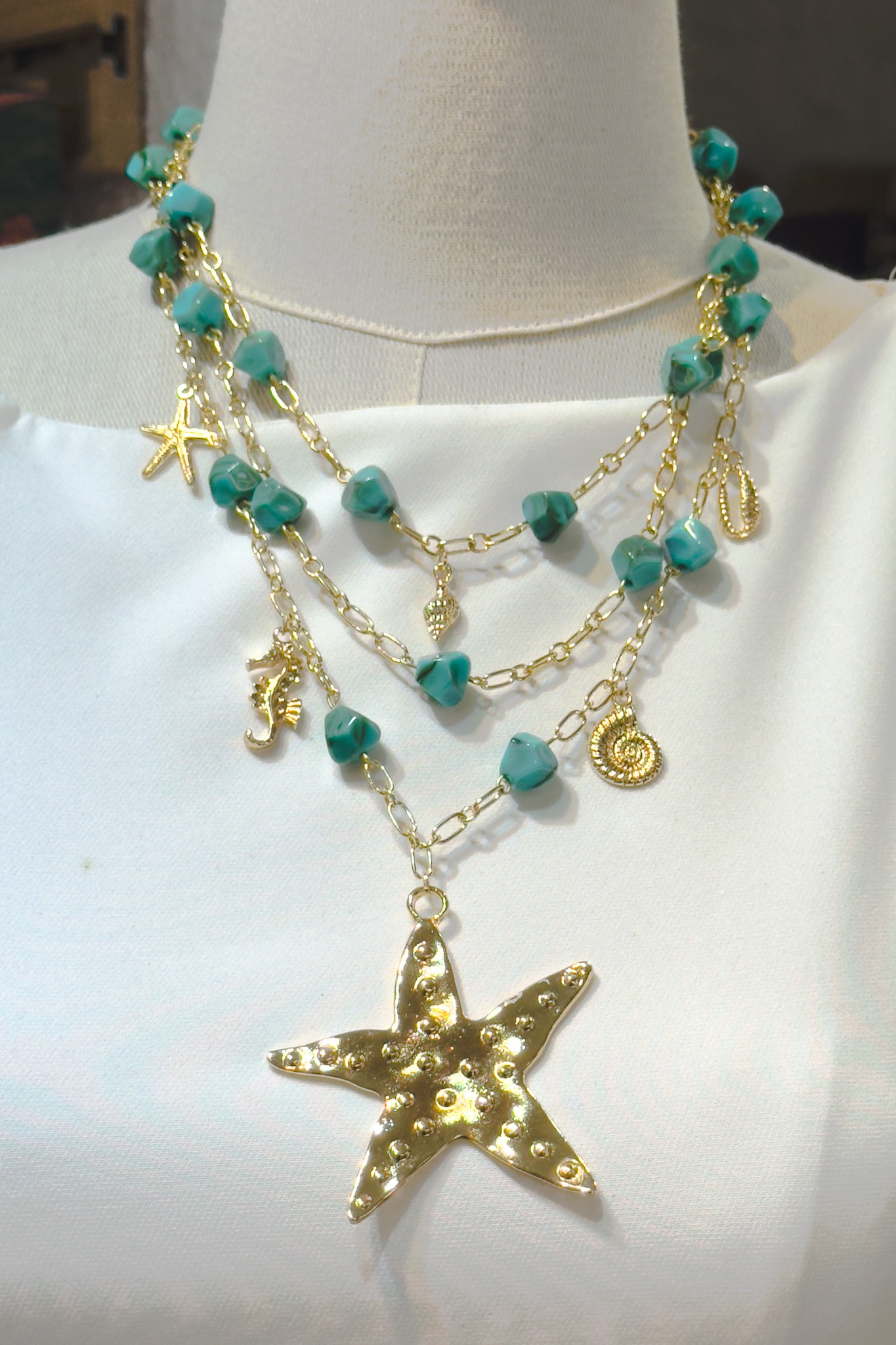 "Celestial Starfish" Kolye