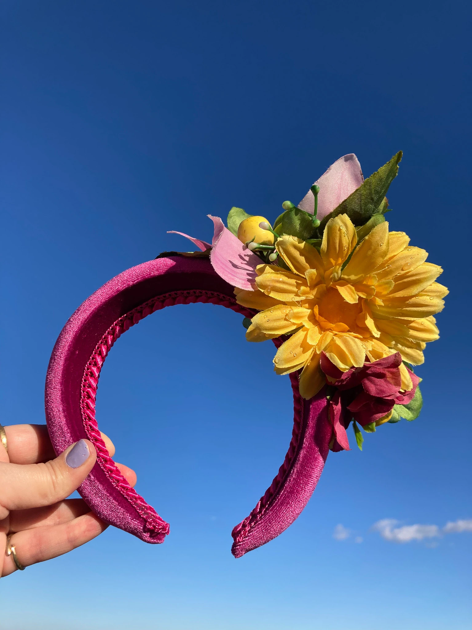 Pembe Çiçekli Taç, Festival Tacı, Nişan Tacı, Lohusa Tacı