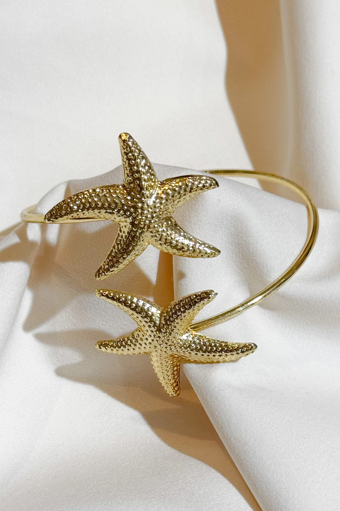 Altın Kaplama Deniz Yıldızlı Pazı Bileklik