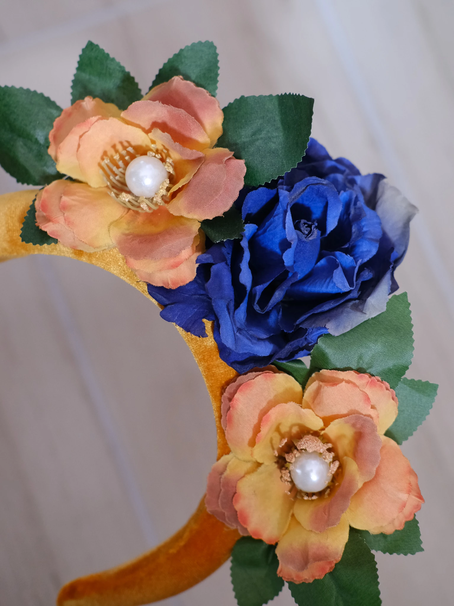 Turuncu Çiçekli Taç, Festival Tacı, Nişan Tacı, Lohusa Tacı