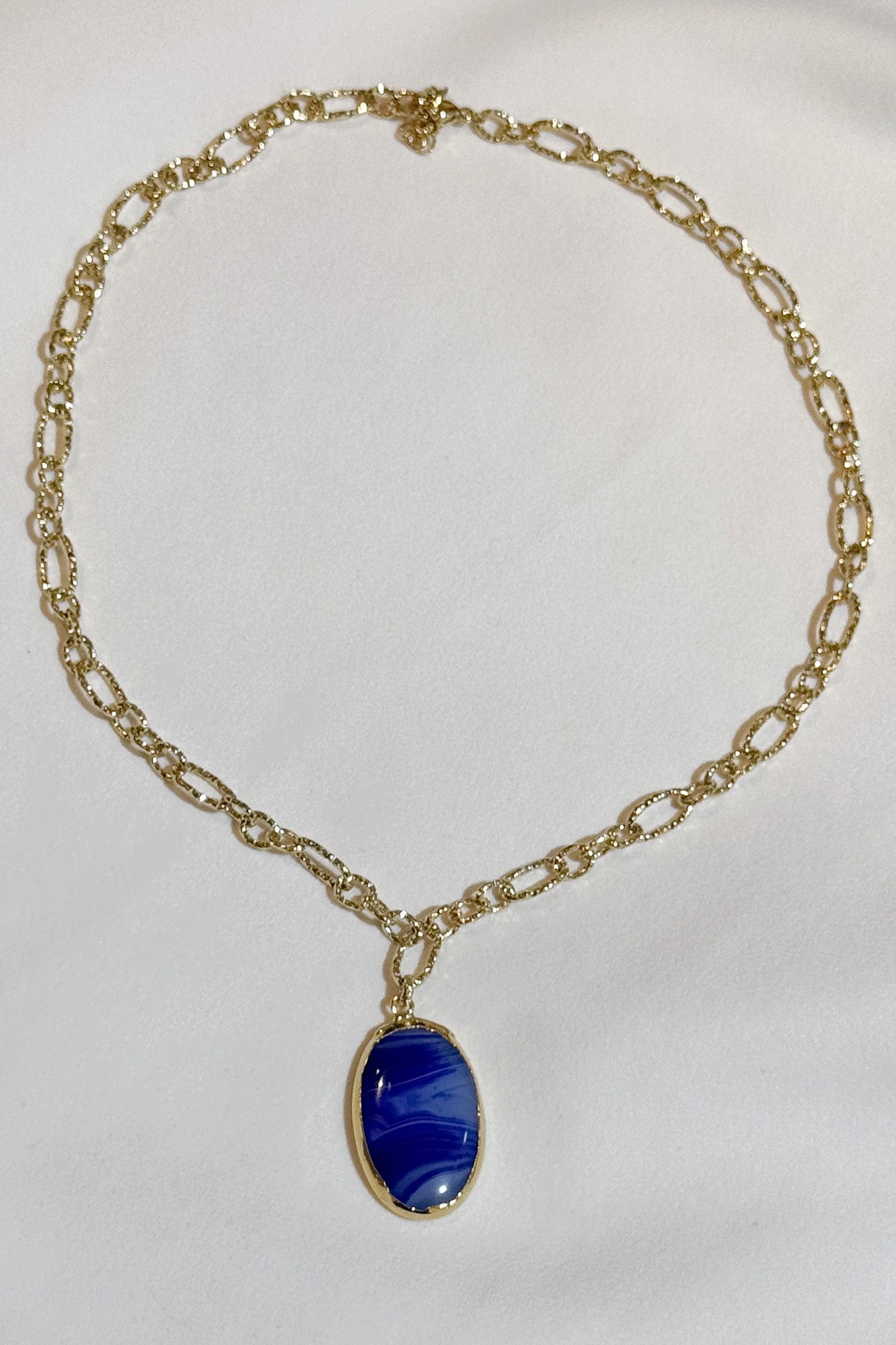 "Indigo Flame" Kolye