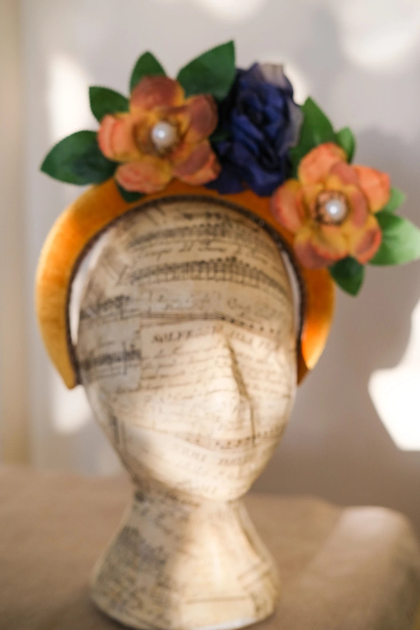 Turuncu Çiçekli Taç, Festival Tacı, Nişan Tacı, Lohusa Tacı