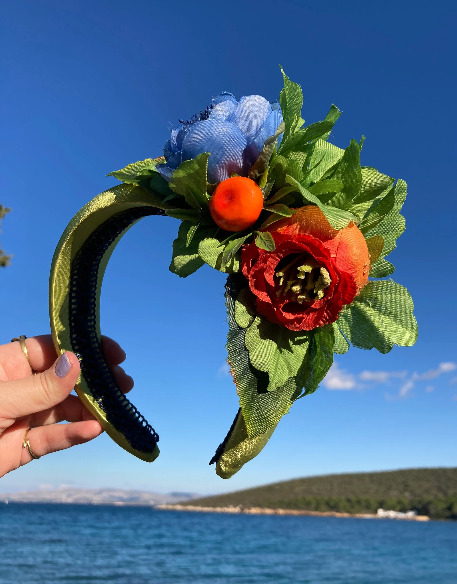 Pembe Çiçekli Taç, Festival Tacı, Nişan Tacı, Lohusa Tacı