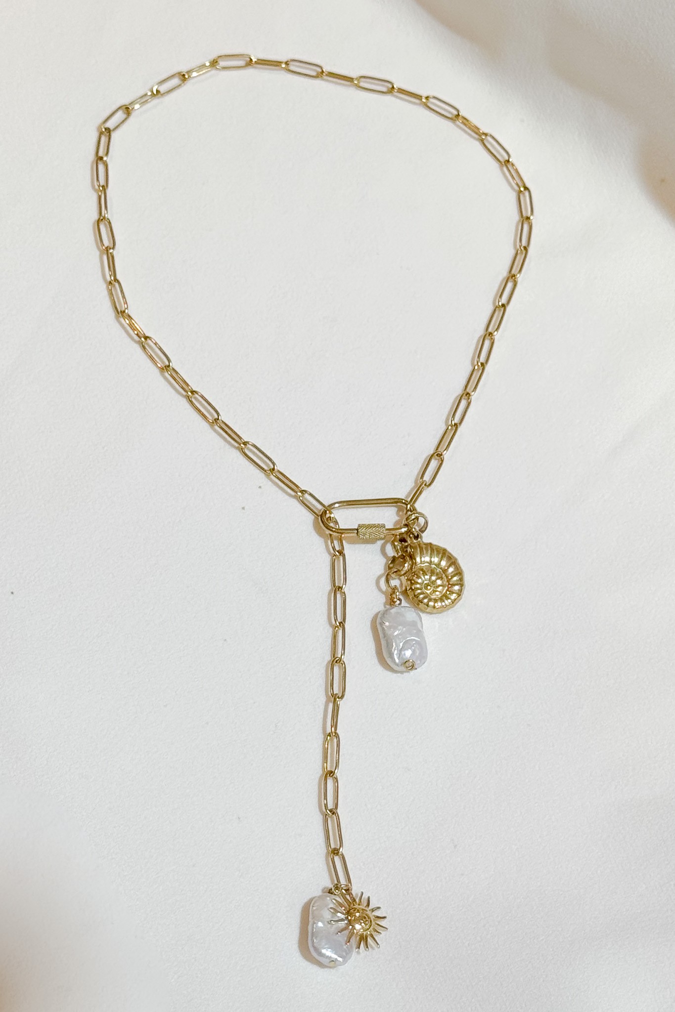 "Pearl Loop" Kolye