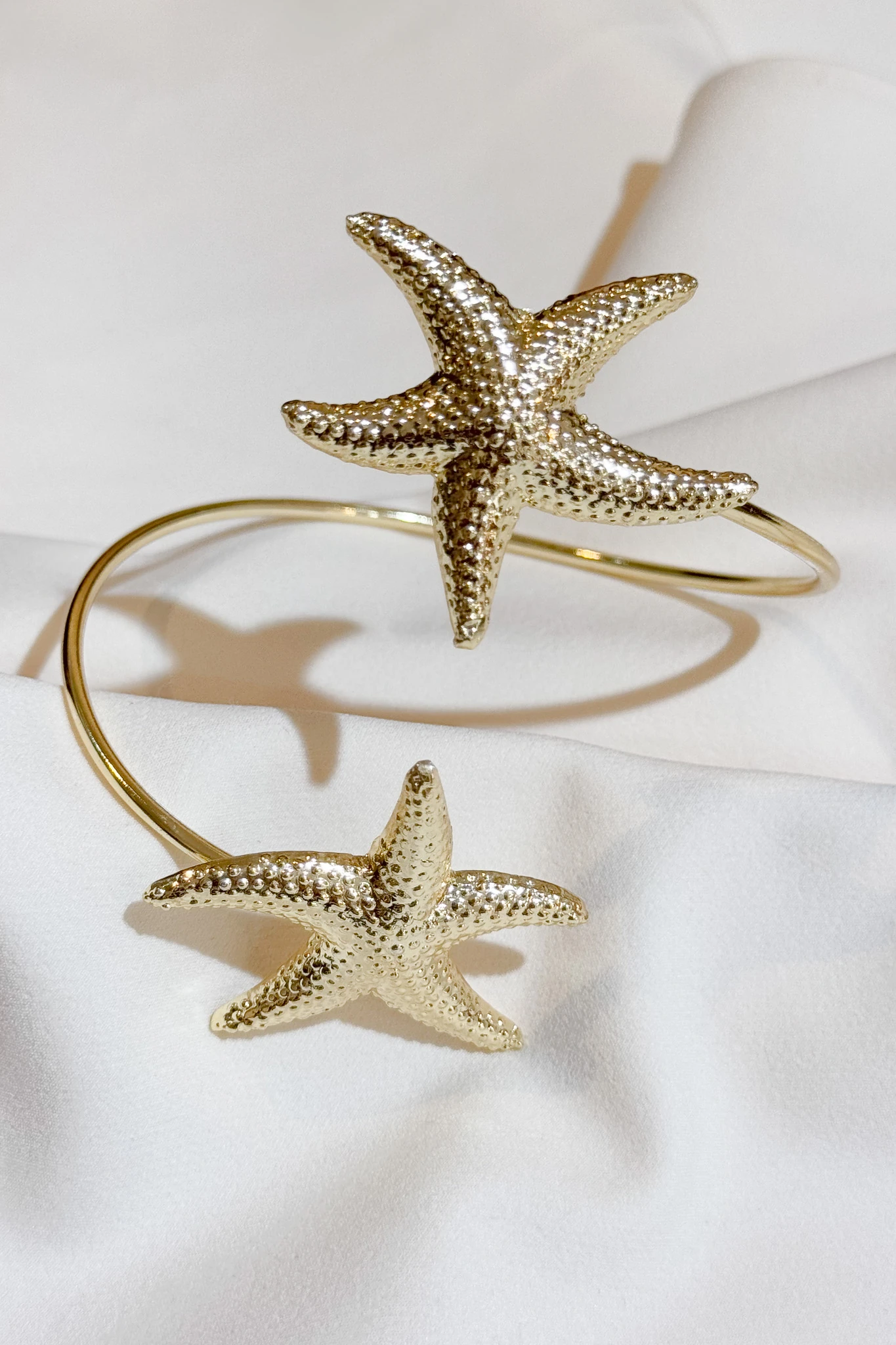 Altın Kaplama Deniz Yıldızı Pazı Bilekliği