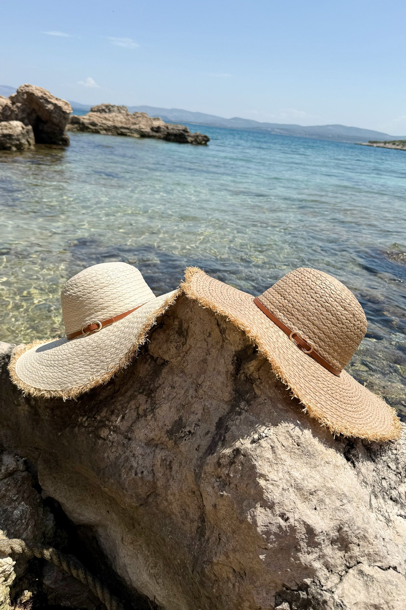Kemerli Hasır Şapka