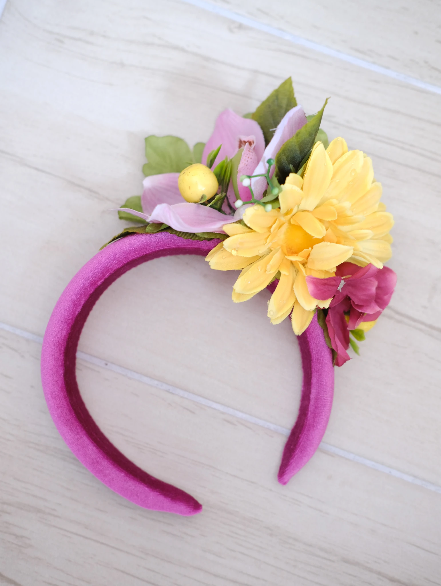 Pembe Çiçekli Taç, Festival Tacı, Nişan Tacı, Lohusa Tacı