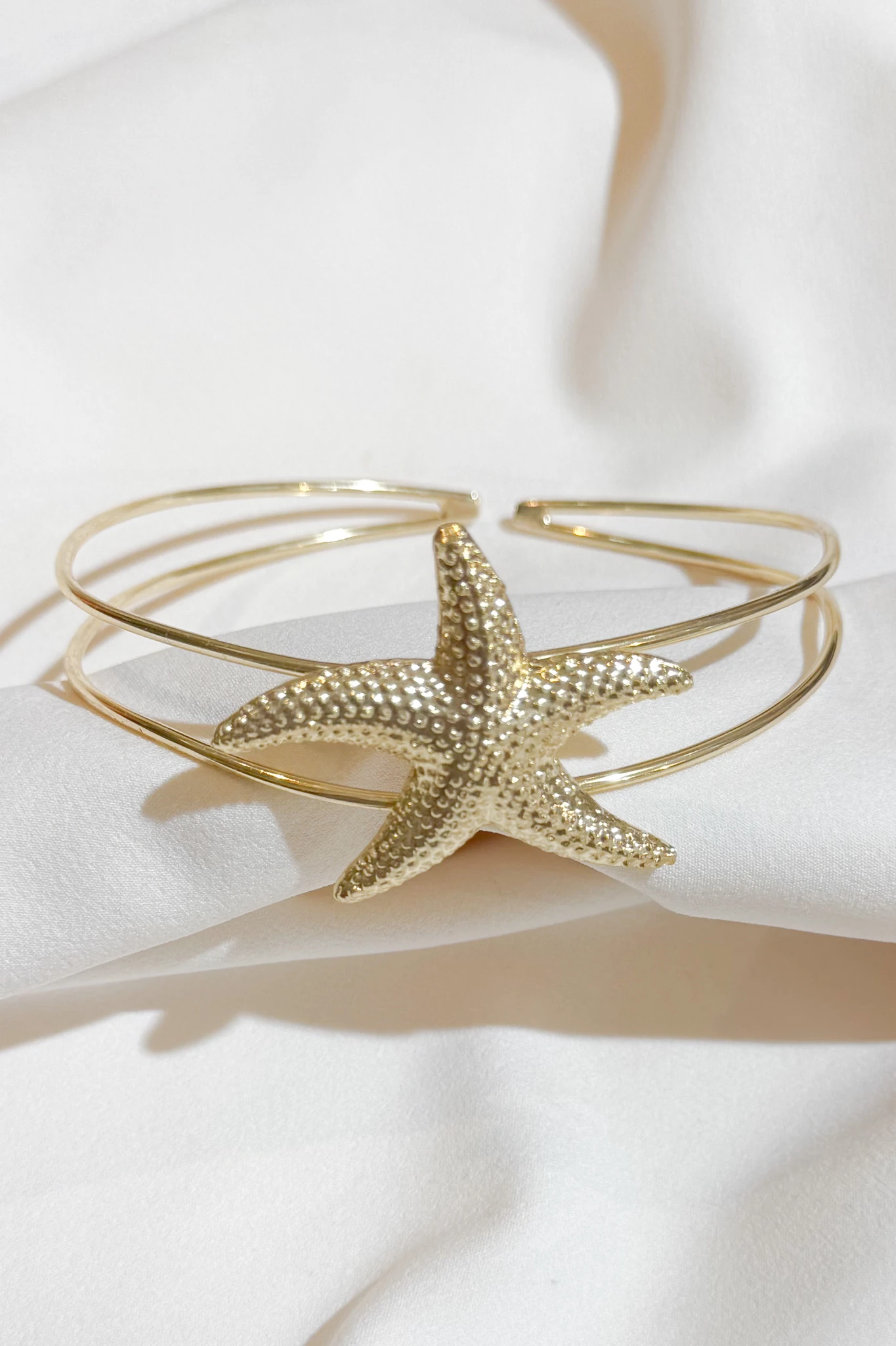 Altın Kaplama Yıldızlı Pazı Bileklik