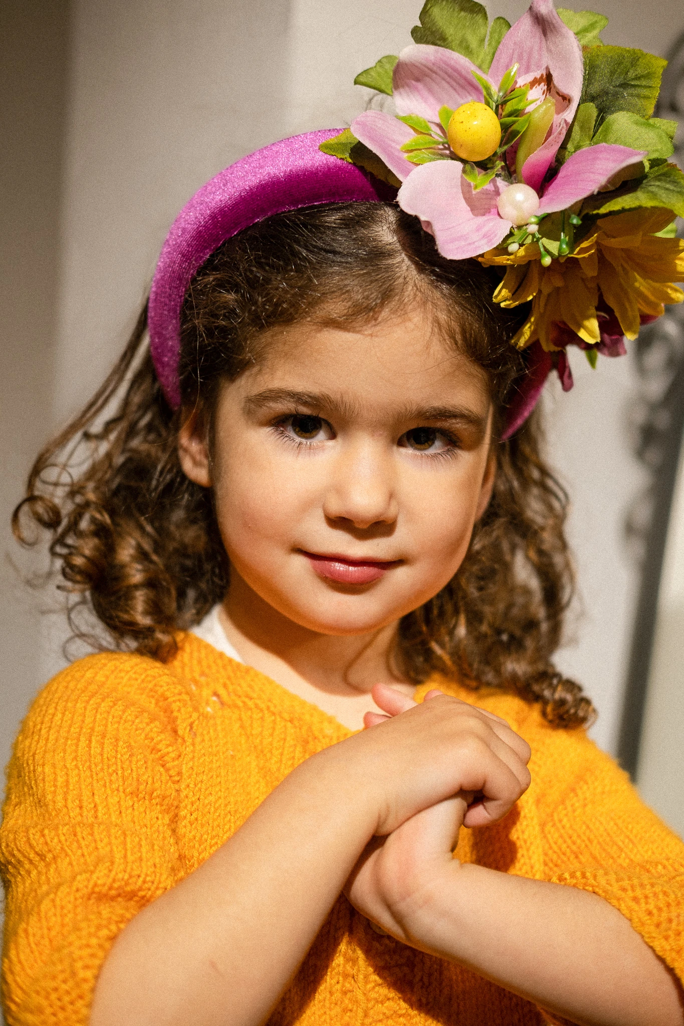 Pembe Çiçekli Taç, Festival Tacı, Nişan Tacı, Lohusa Tacı