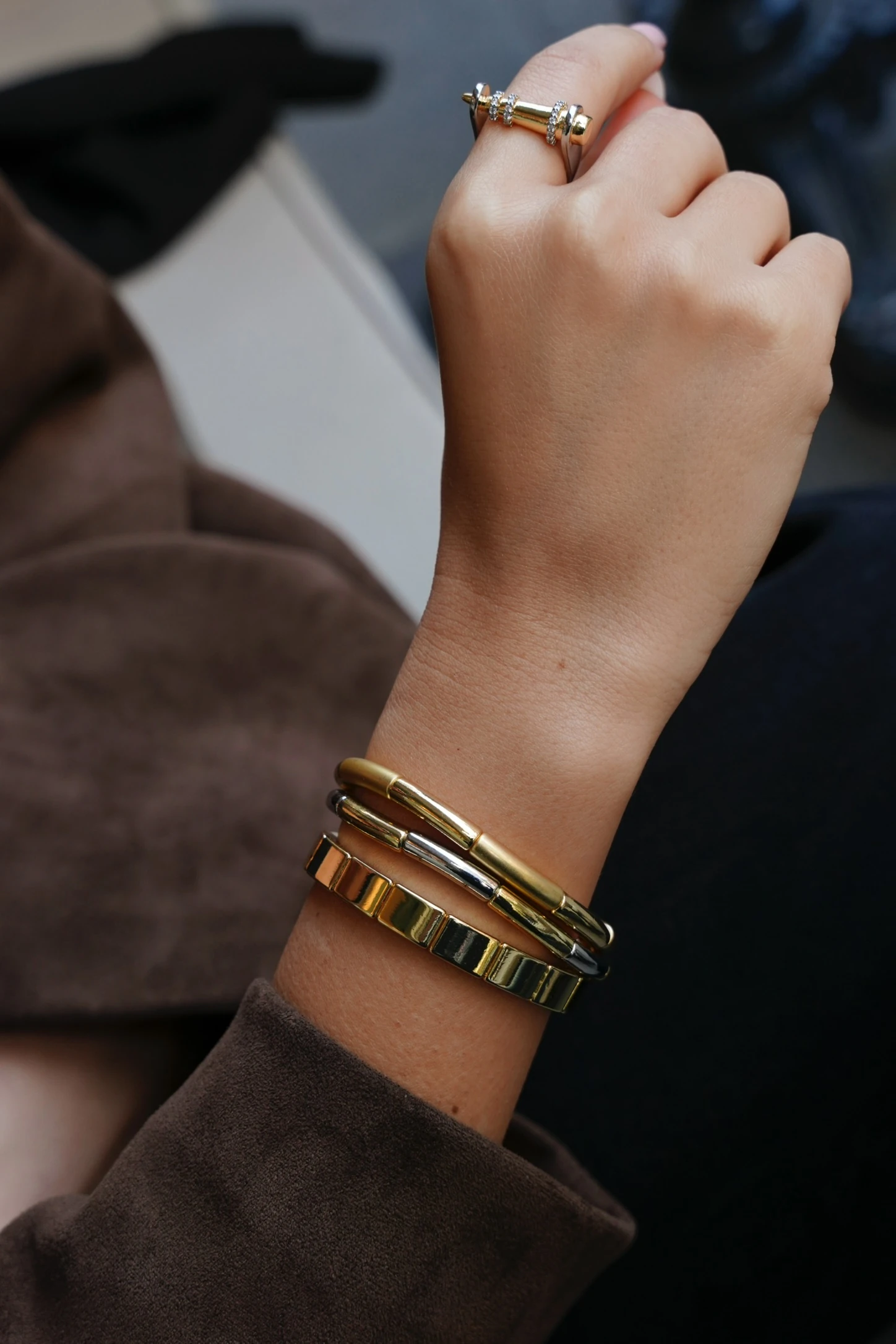 Gold Duo Bangle