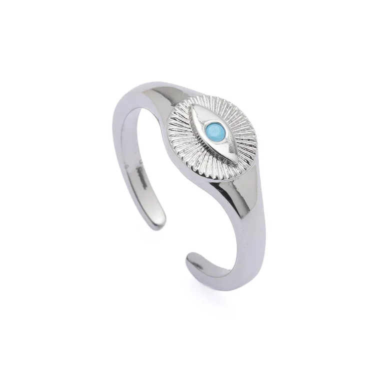 Aqua Eye Ring