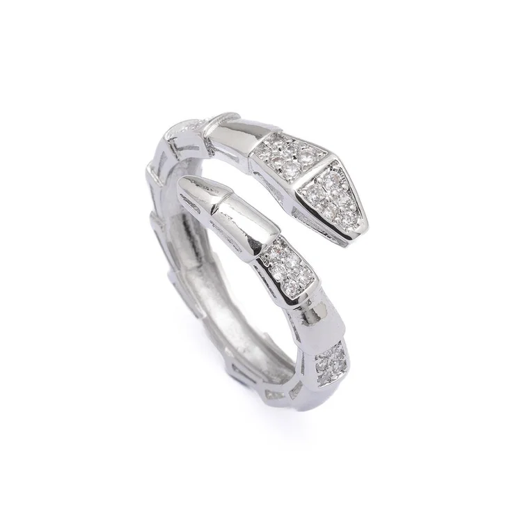 Silver Radiant Twin Ring