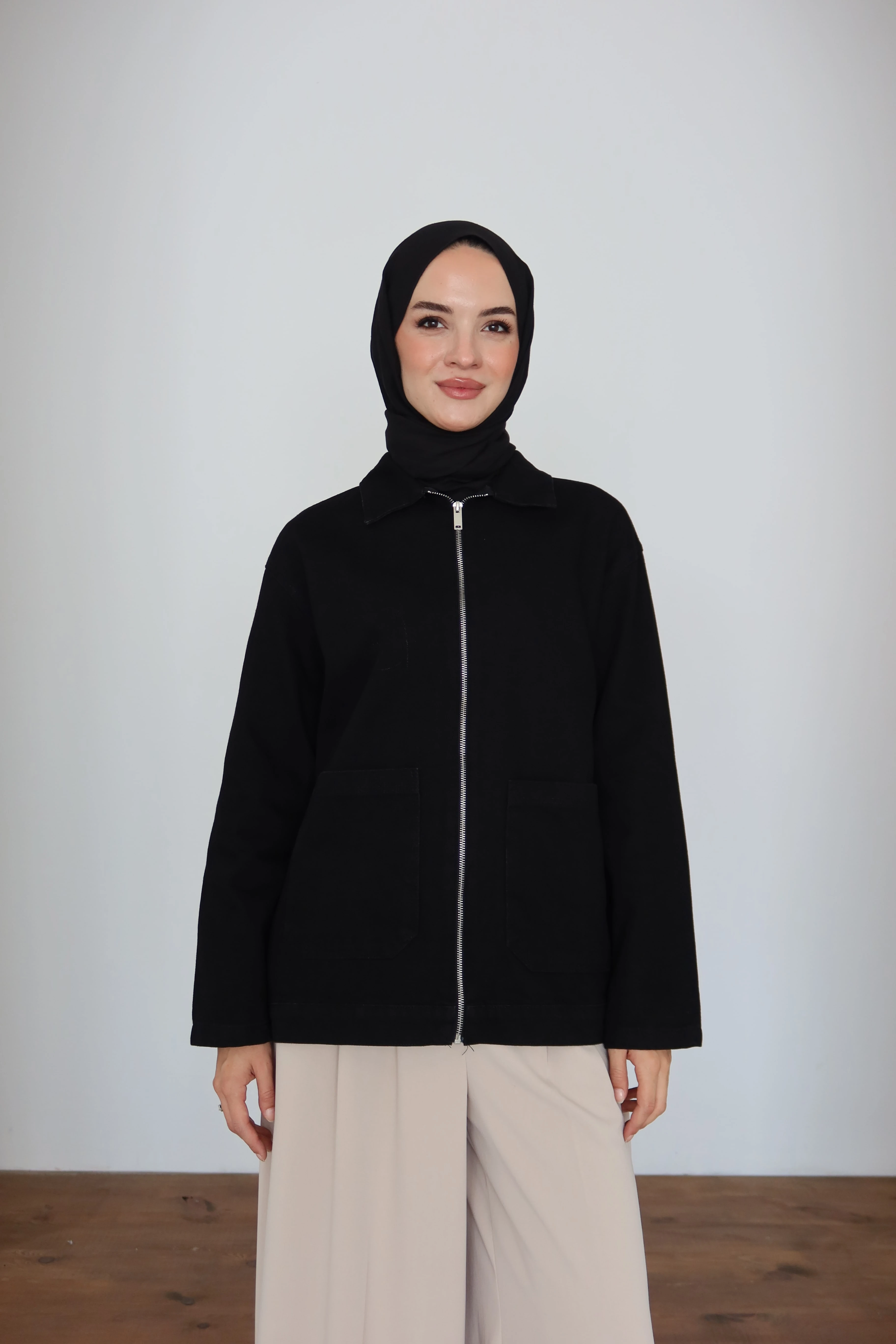 Fermuarlı Tesettür Ceket