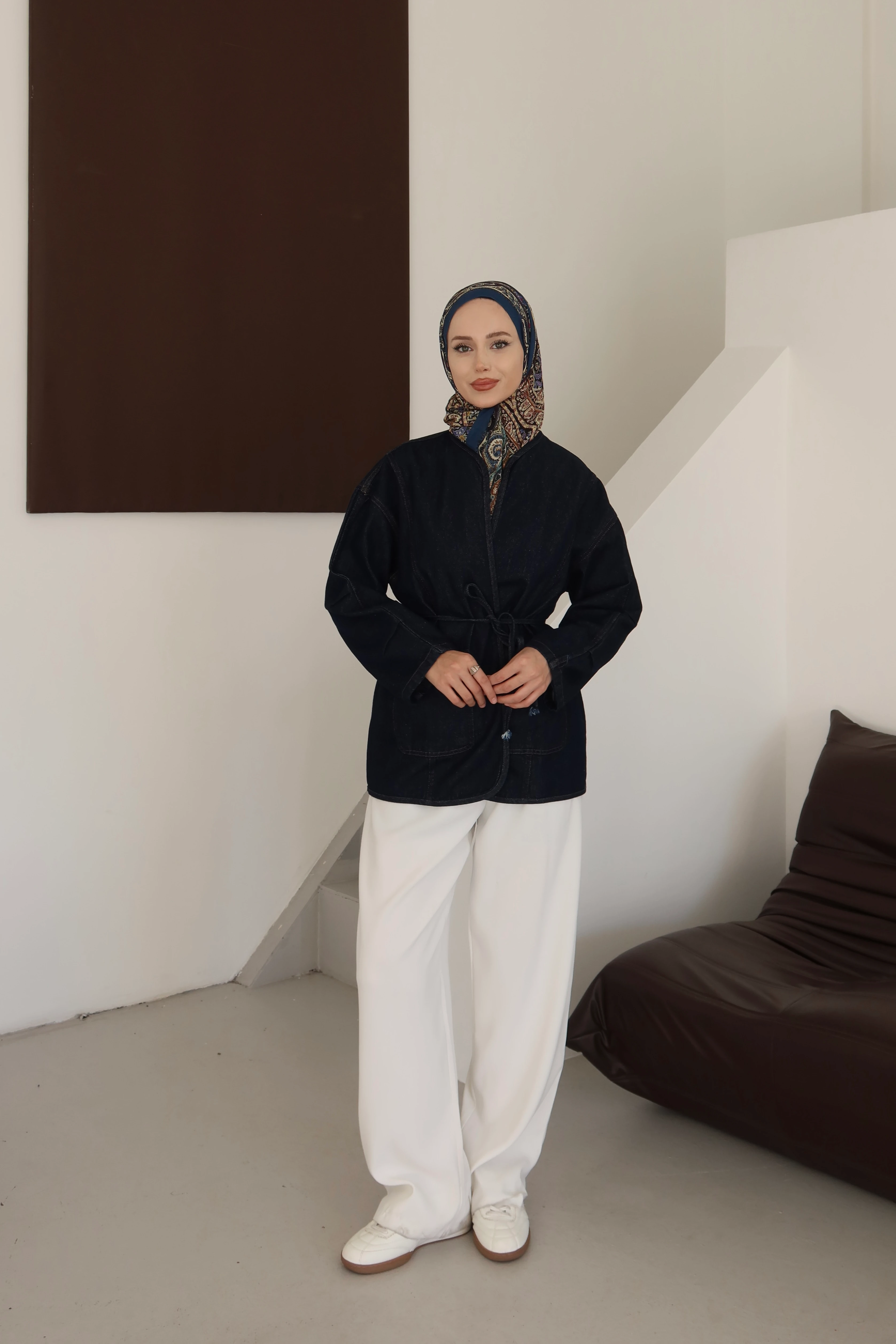 Biye Detaylı Tesettür Ceket