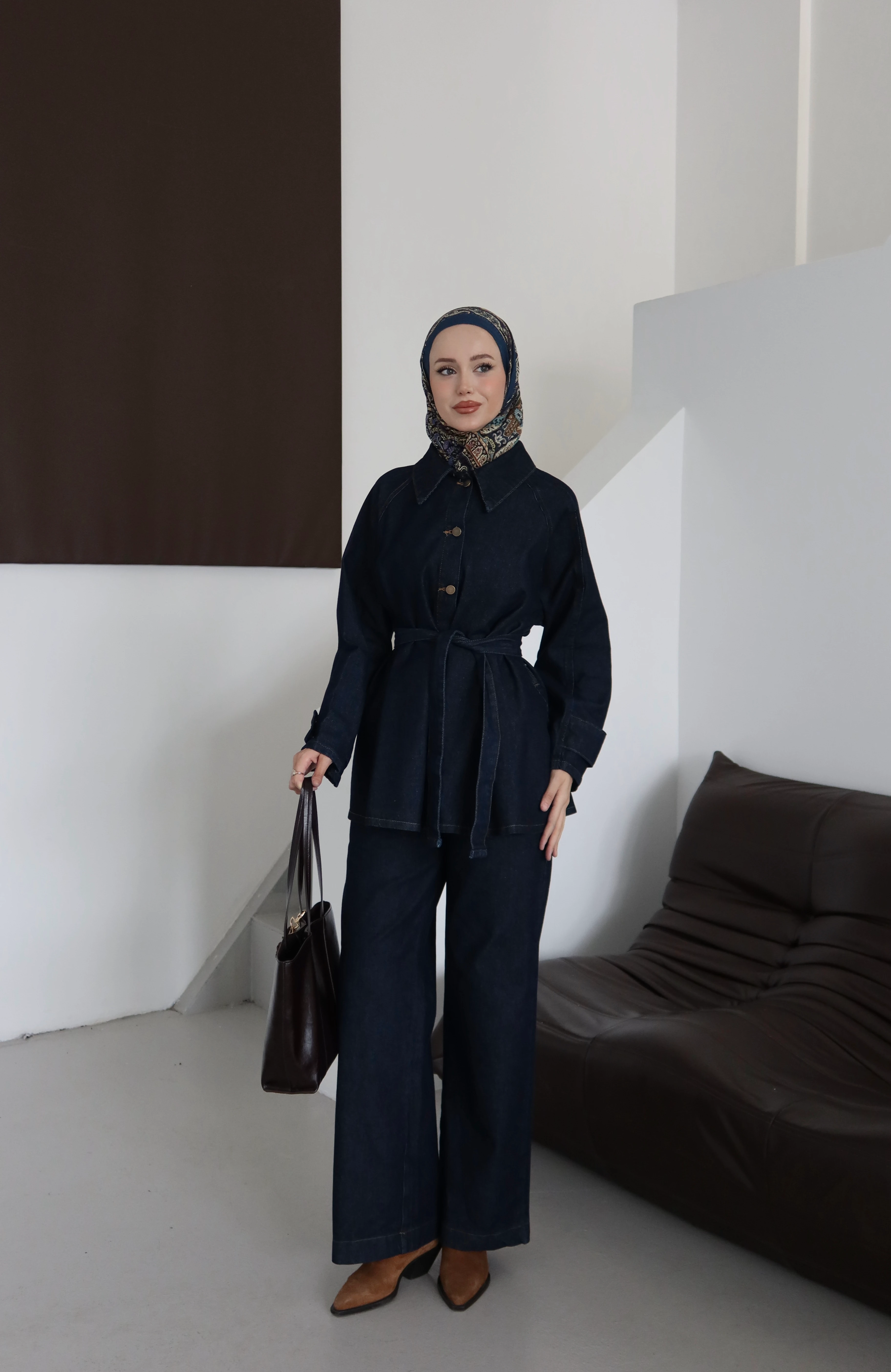 Kol Detaylı Tesettür Takım