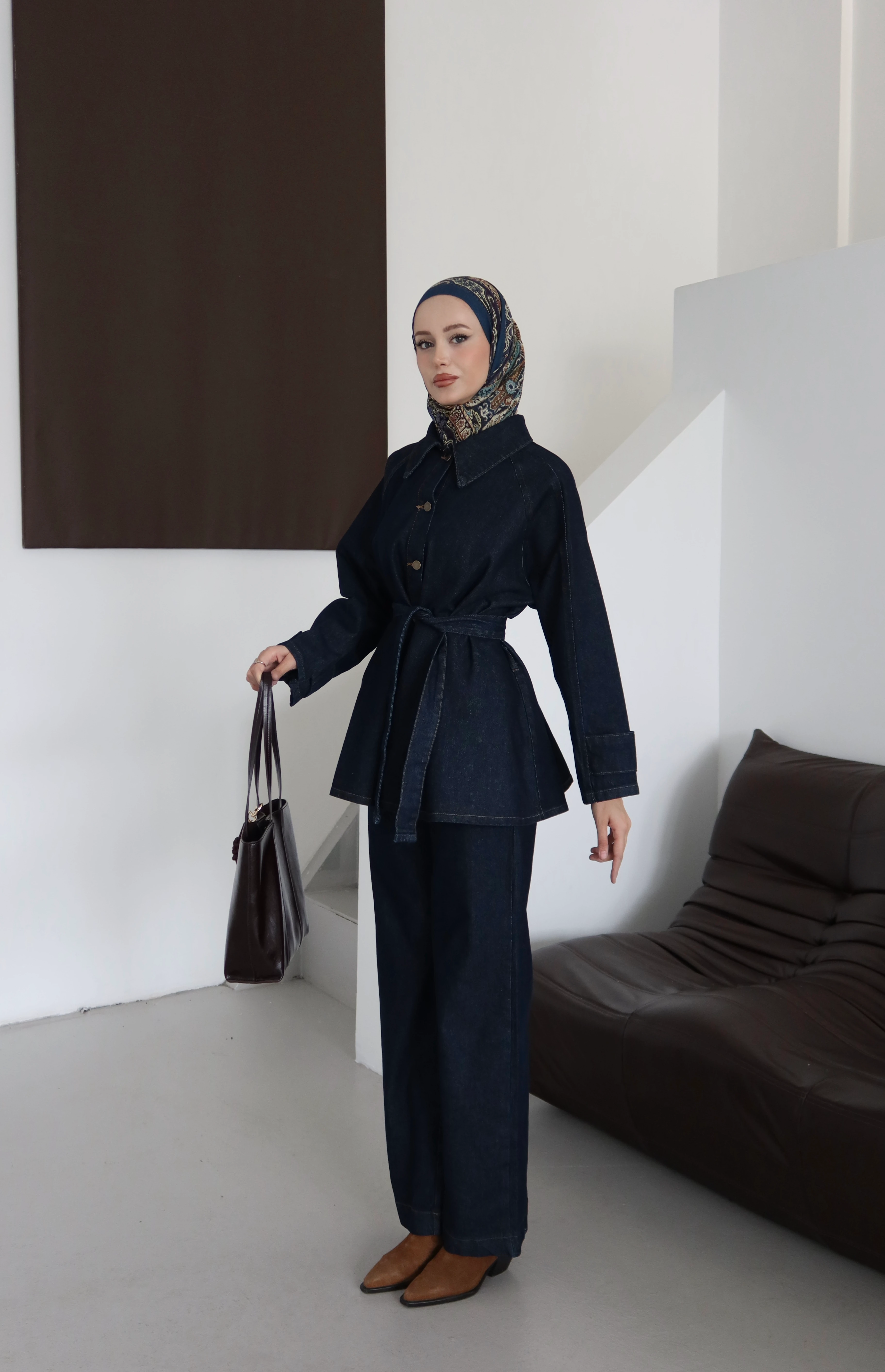 Kol Detaylı Tesettür Takım