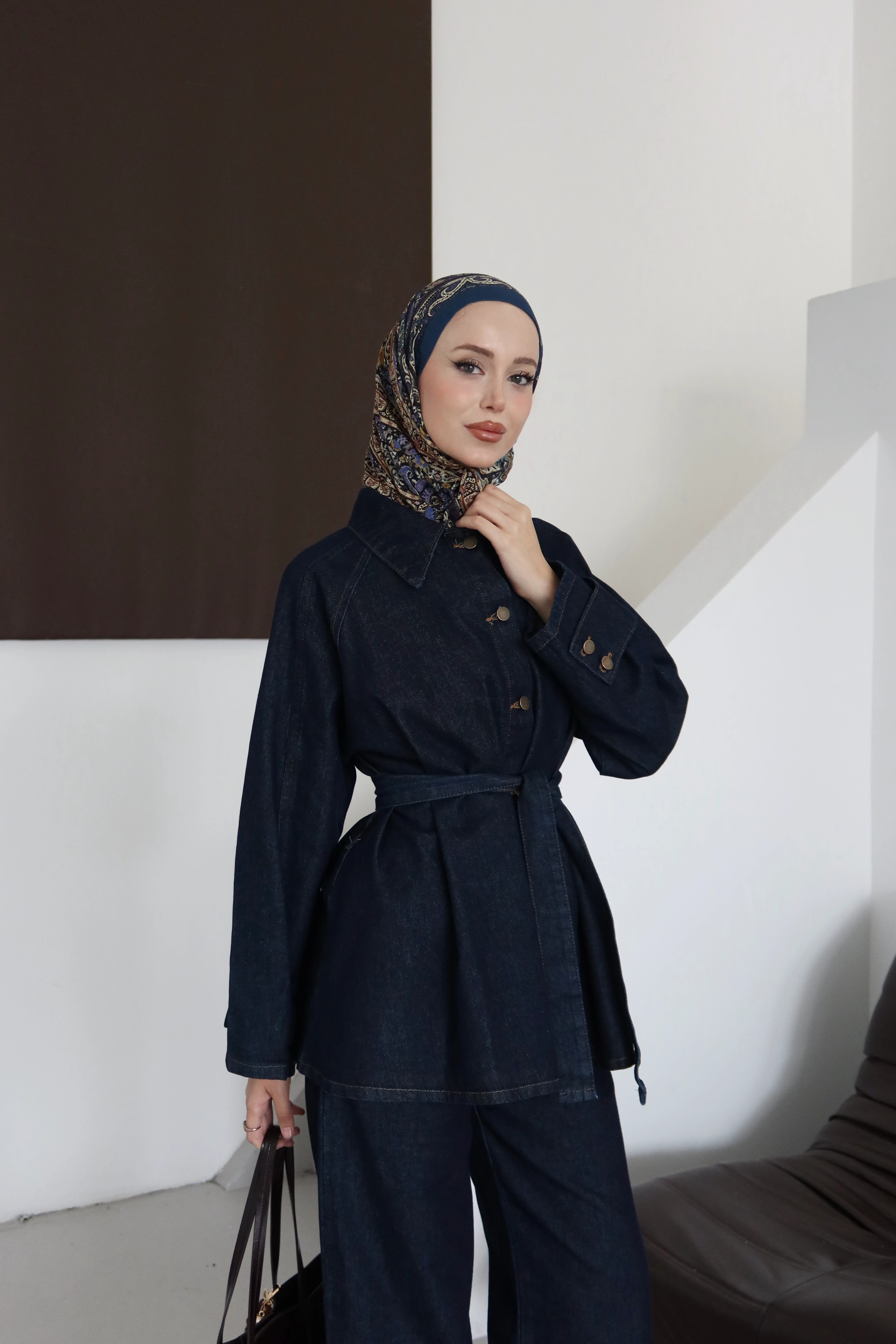 Kol Detaylı Tesettür Takım