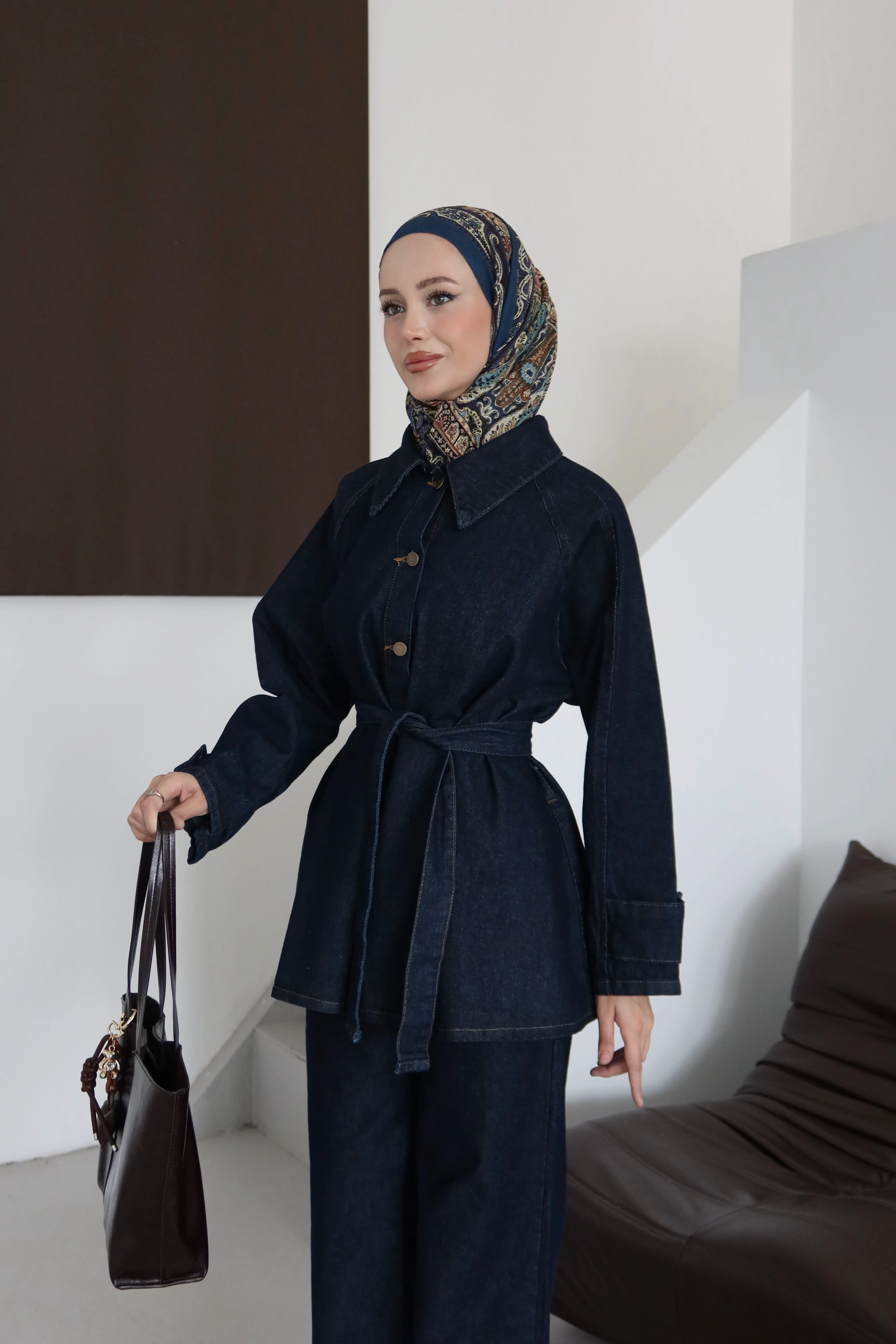 Kol Detaylı Tesettür Takım