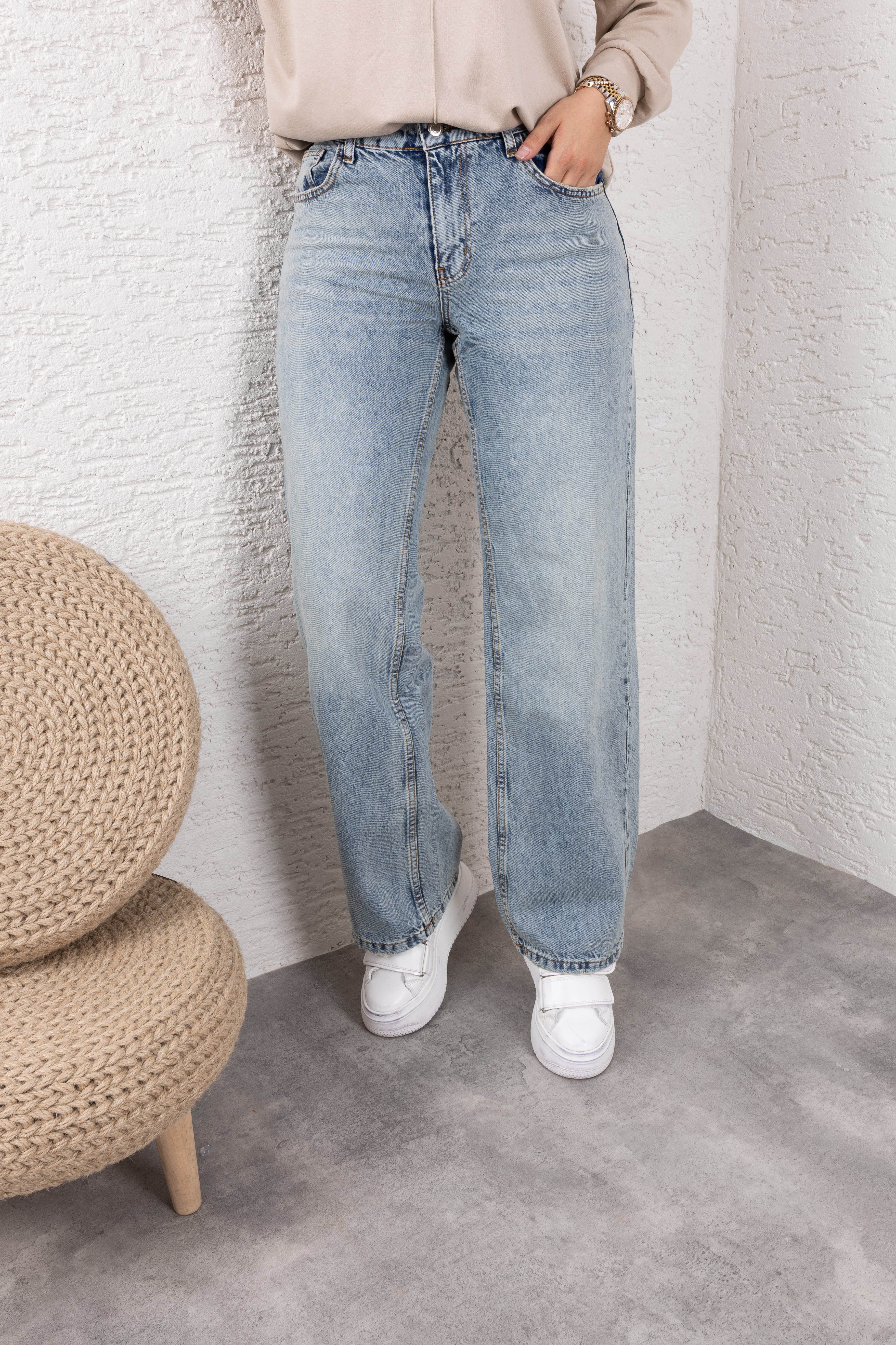 Tesettür Regular Kot Pantolon