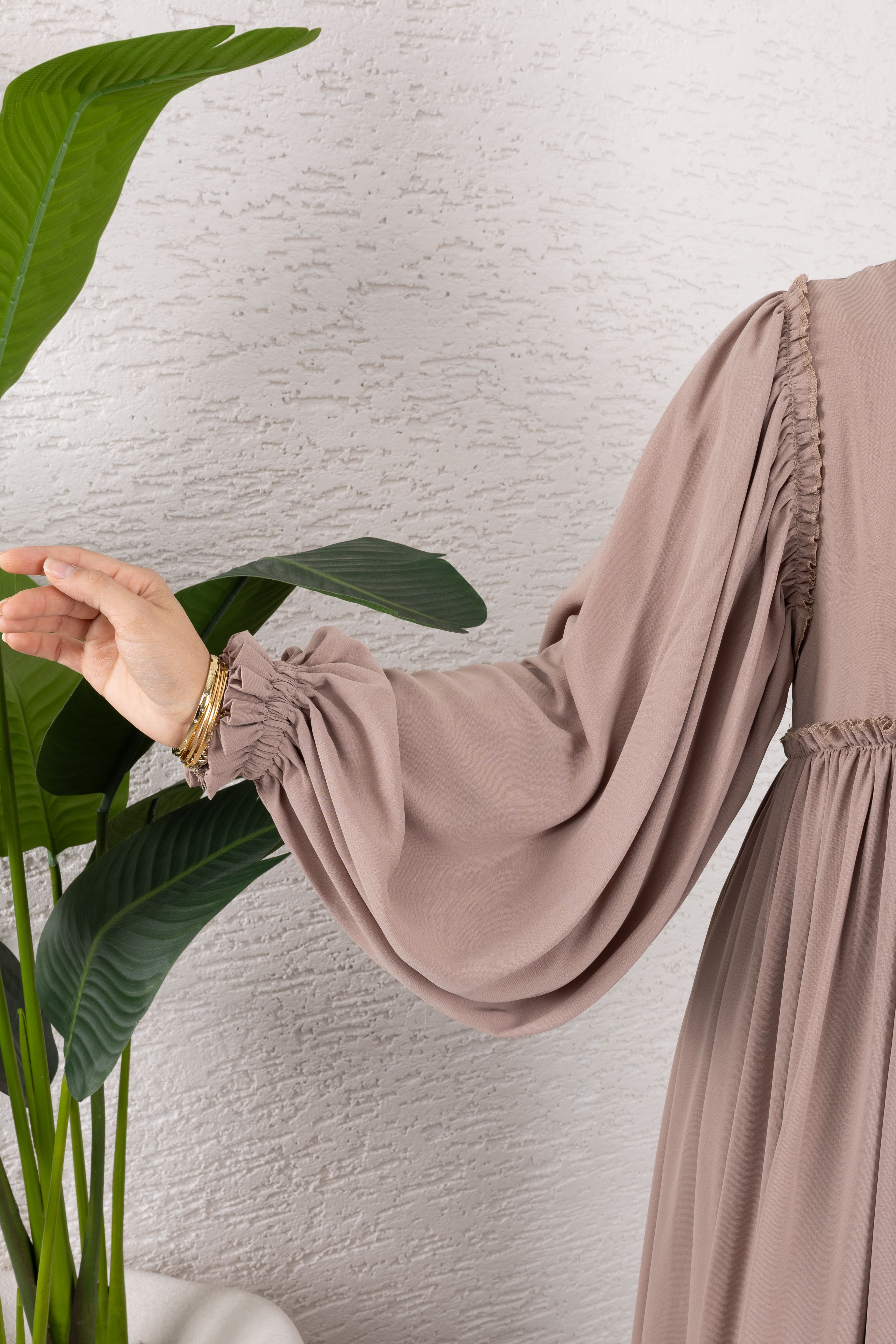 Tesettür Fırfırlı elbise