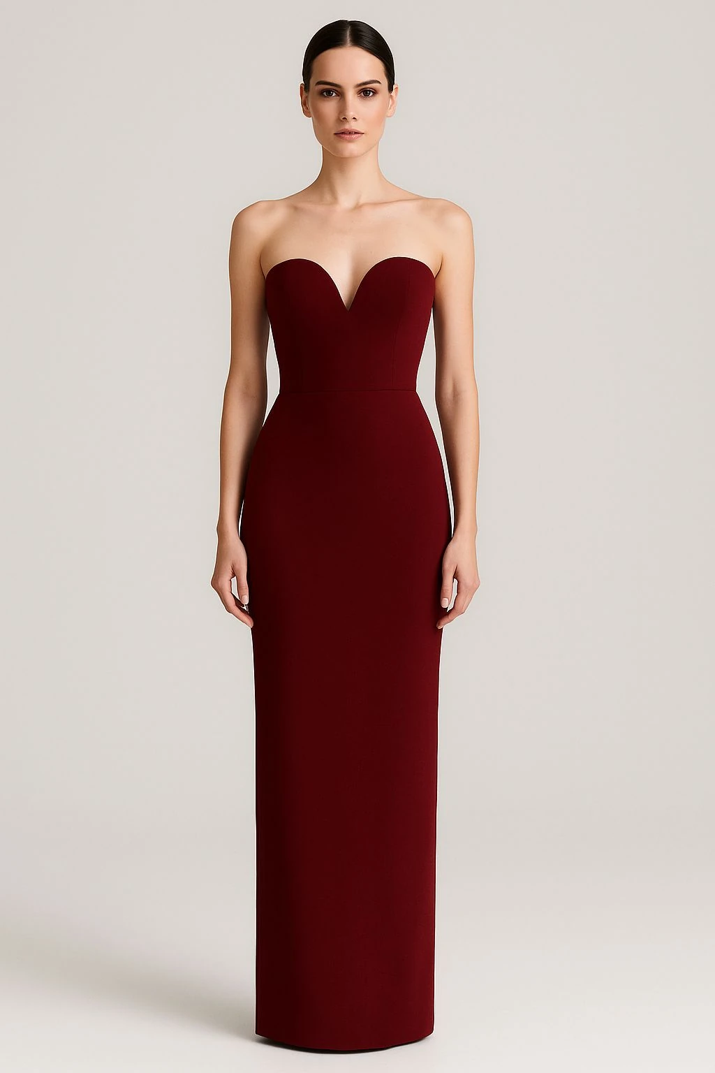 Seren Burgundy Dress
