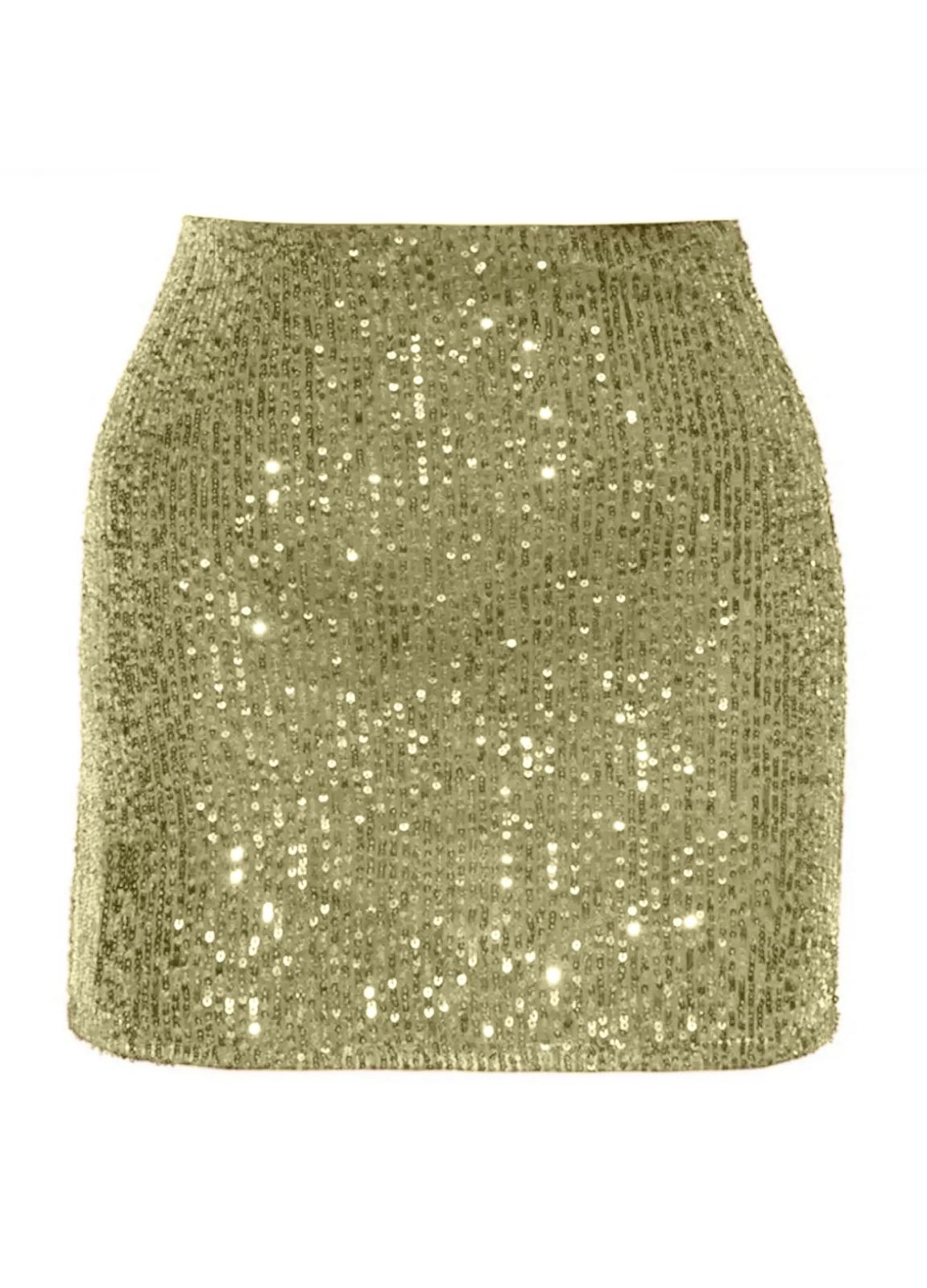 Noche Gold Skirt