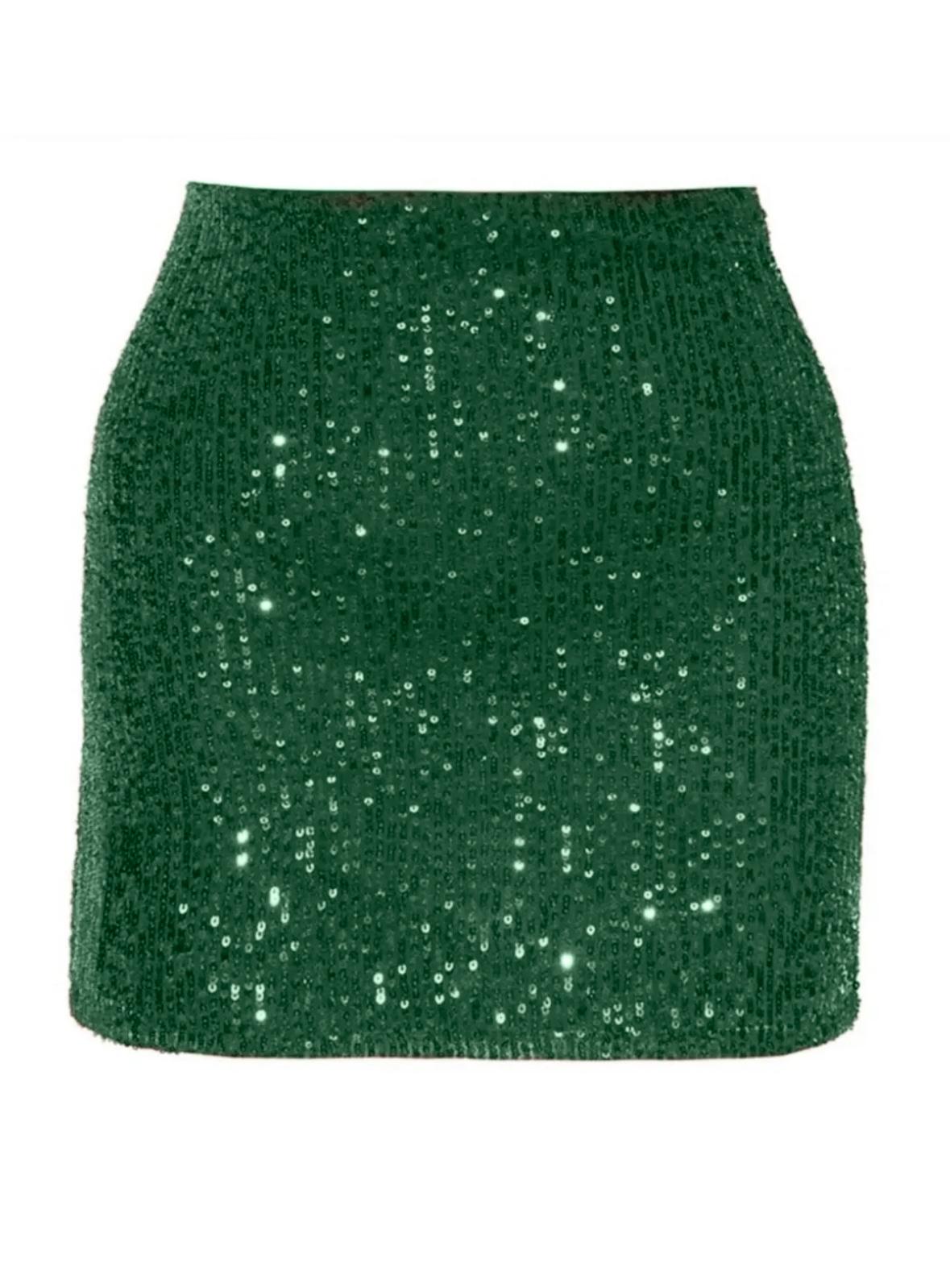Noche Green Skirt