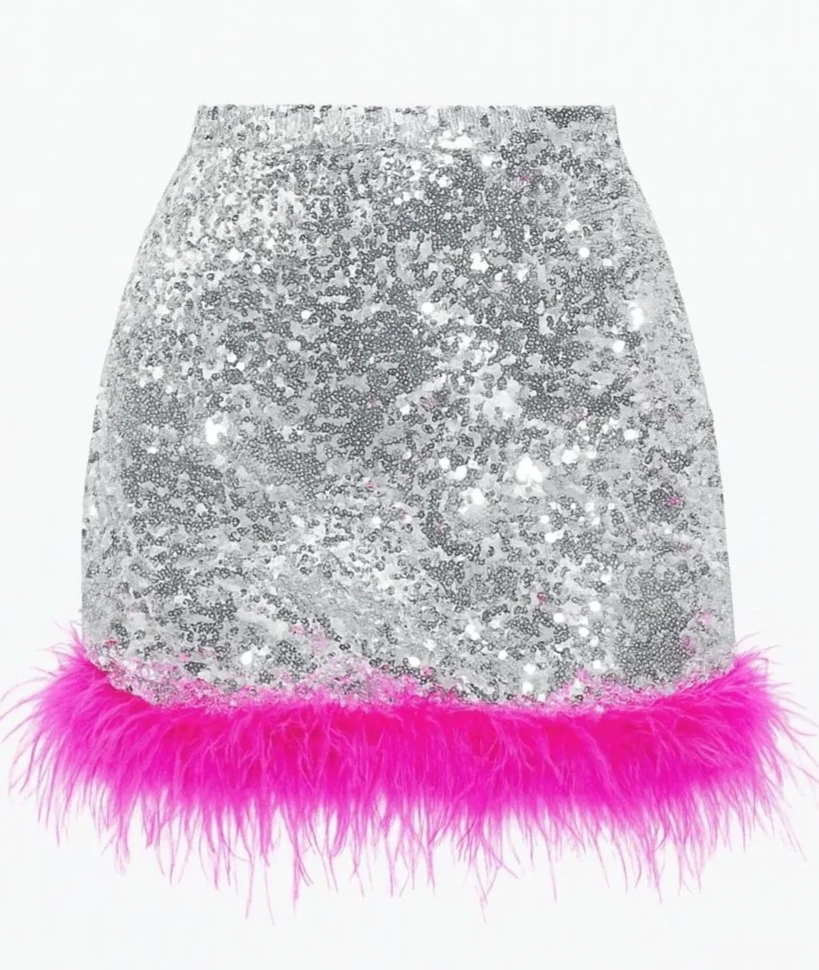 La Boom Silver Skirt