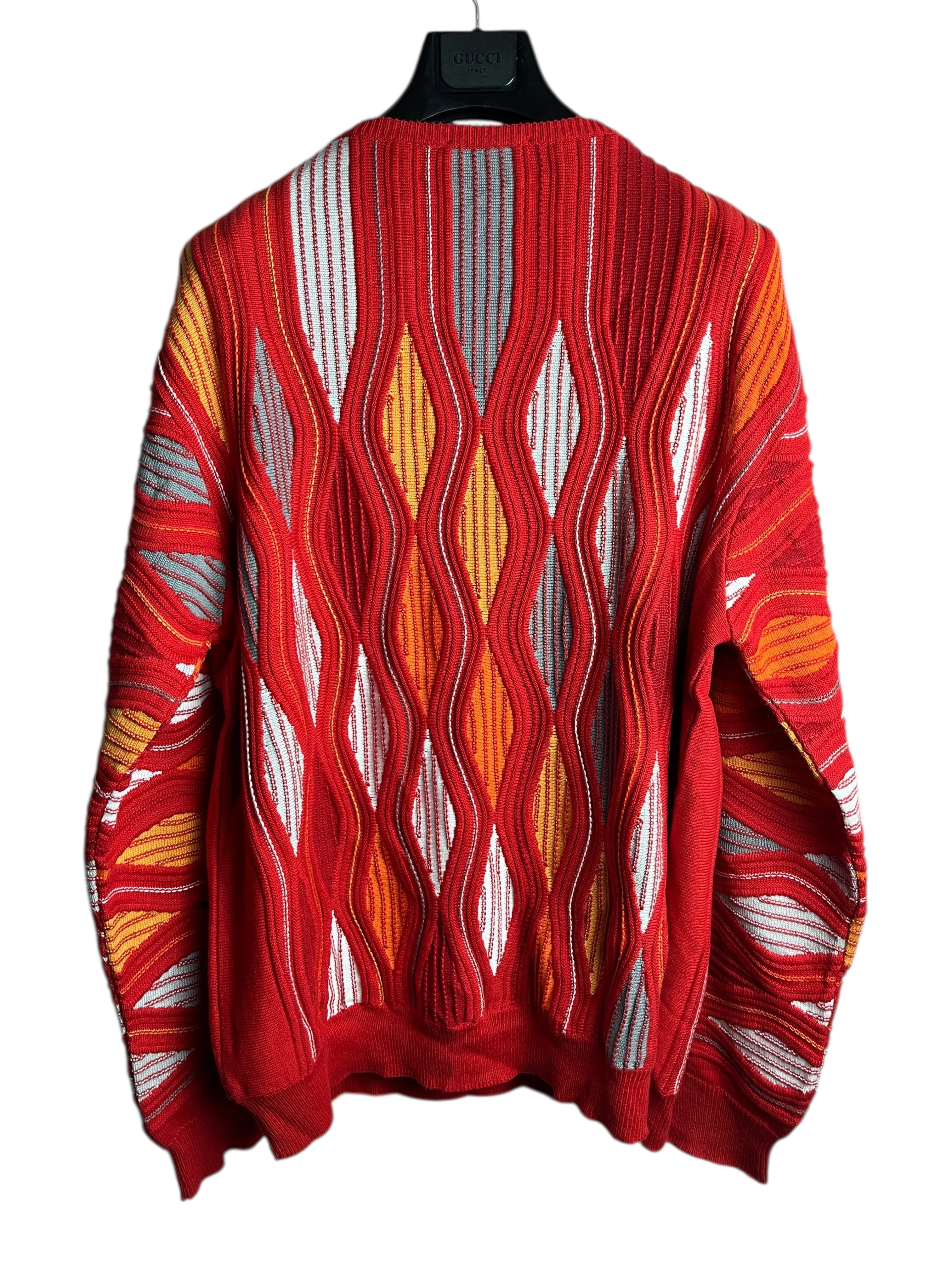 90’s Flamewave 3D Knit Sweater (XXL)