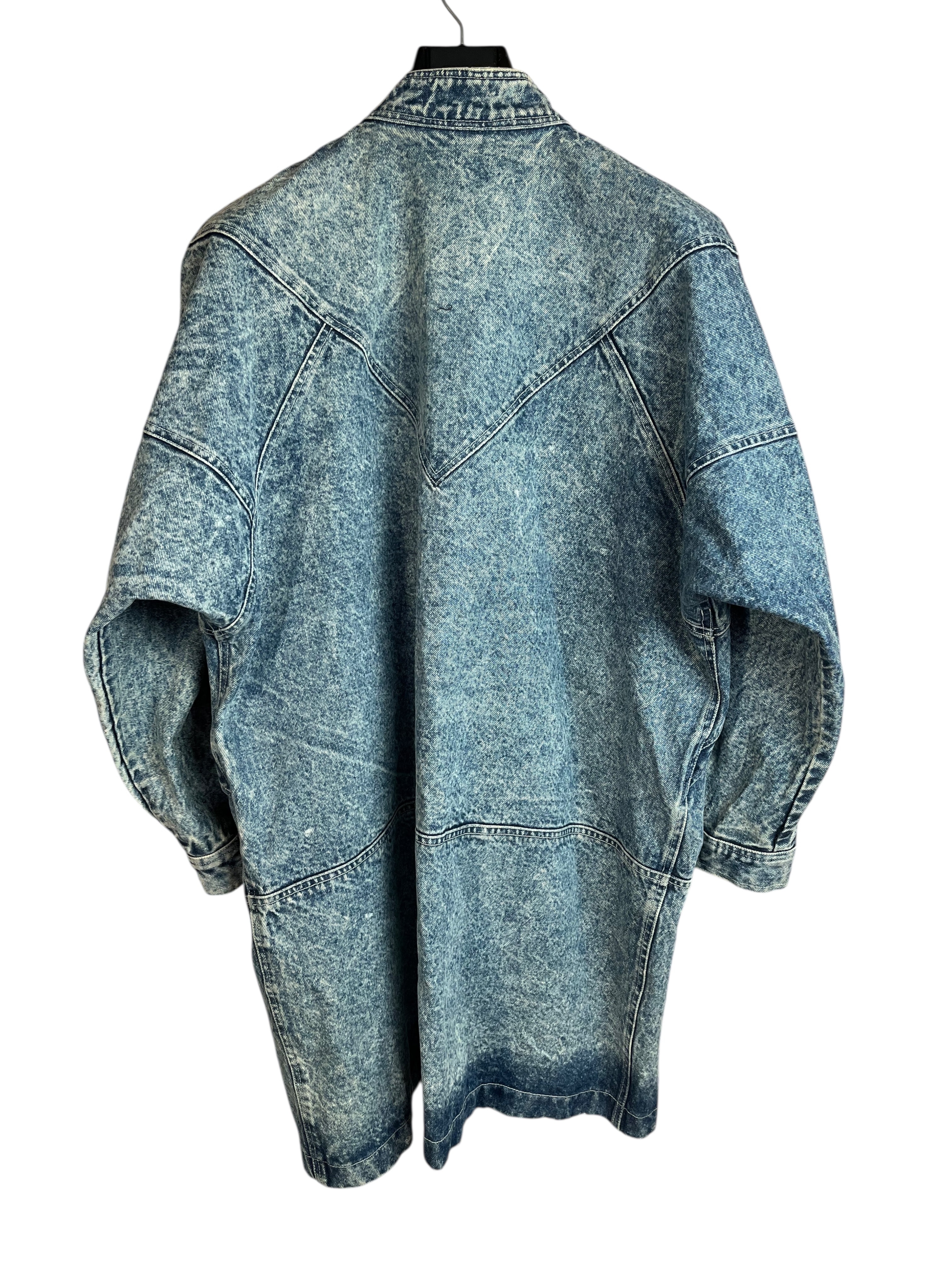 Uzun Vintage Kot Ceket (Kadın XL)