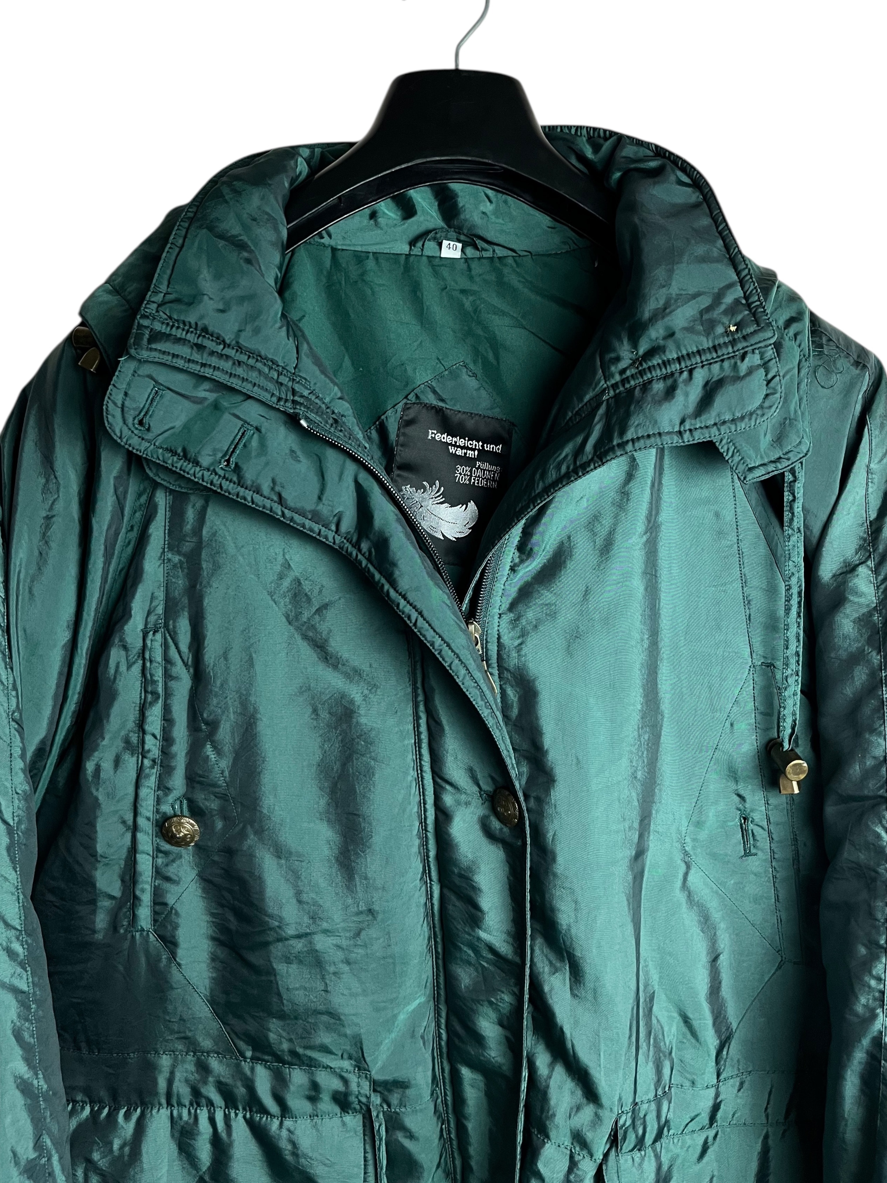 Vintage Kışlık %30 Kaz Tüyü Mont (Kadın XL)