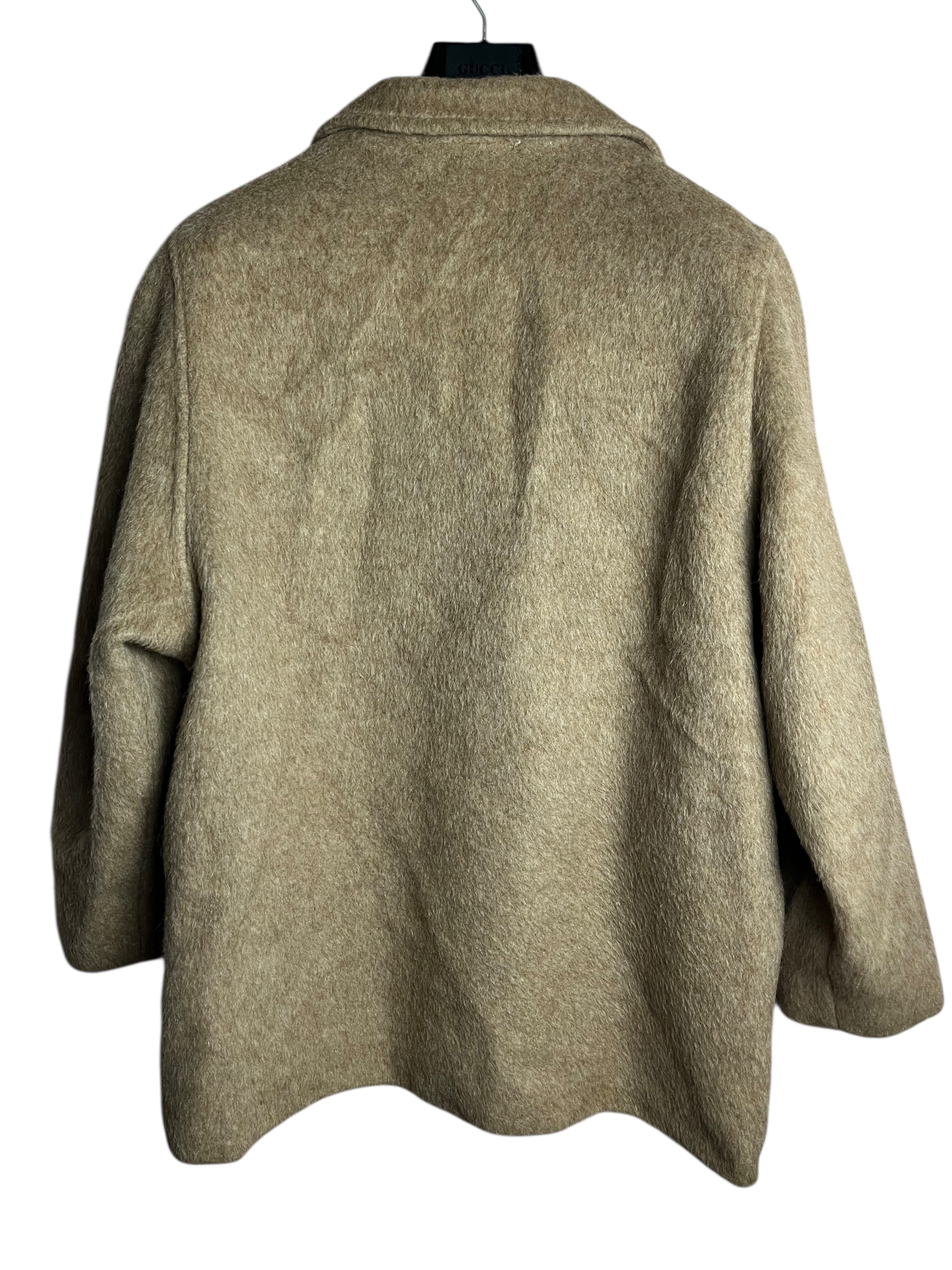 Kalın Vintage Yün Ceket (Kadın Large)