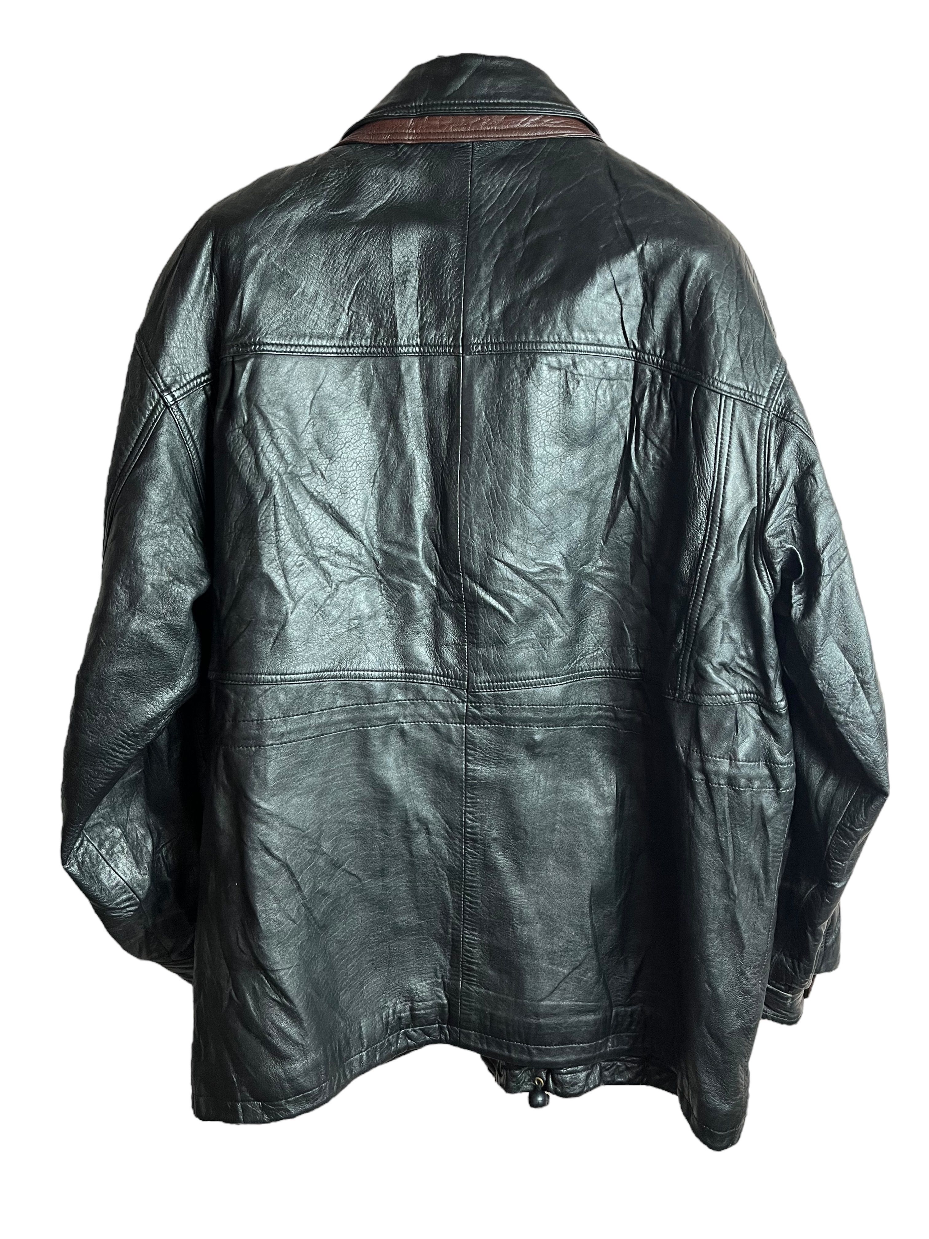 Oversize Vintage Deri Ceket (XL)