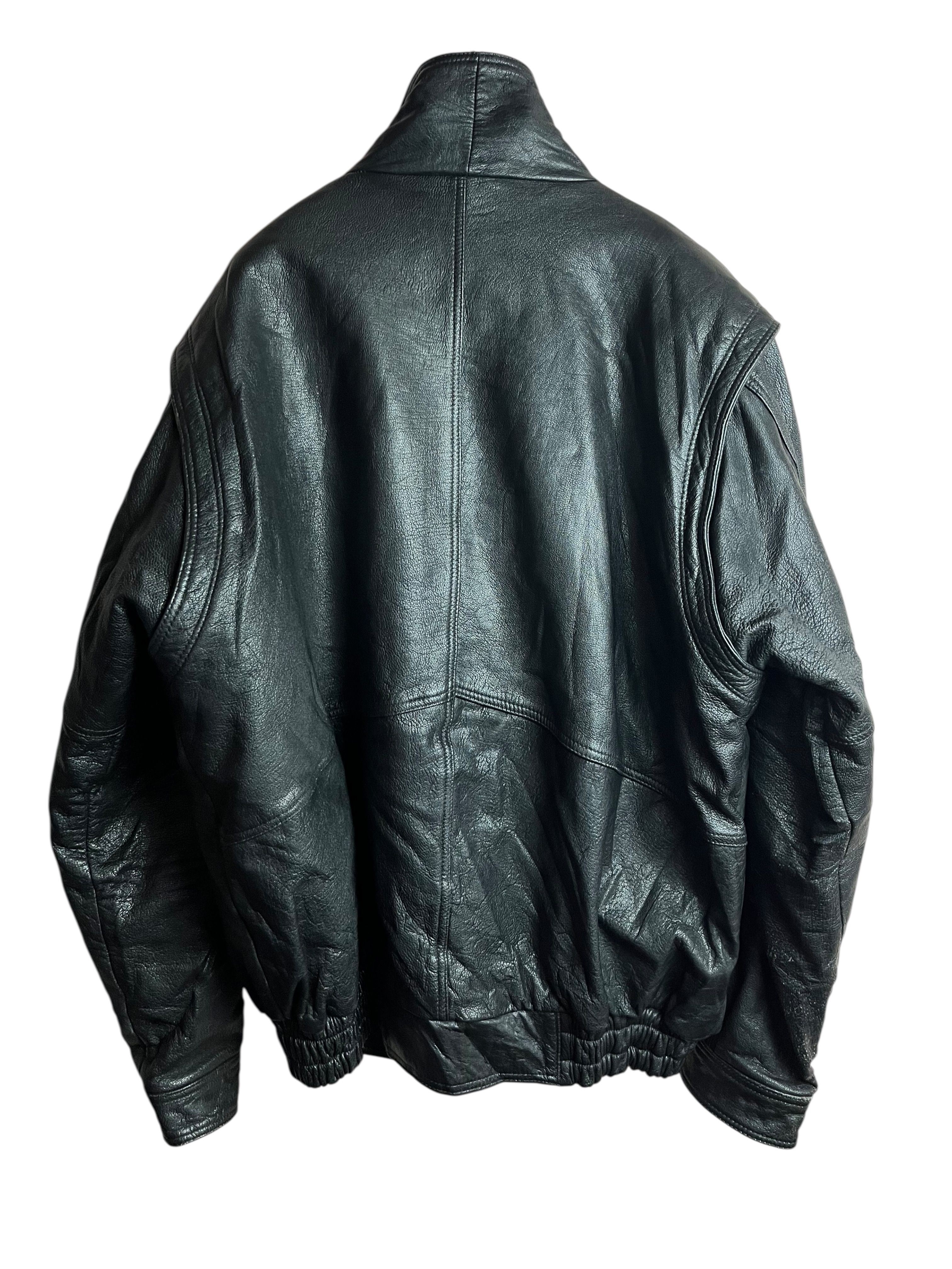 Bomber Vintage Deri Ceket (Large)