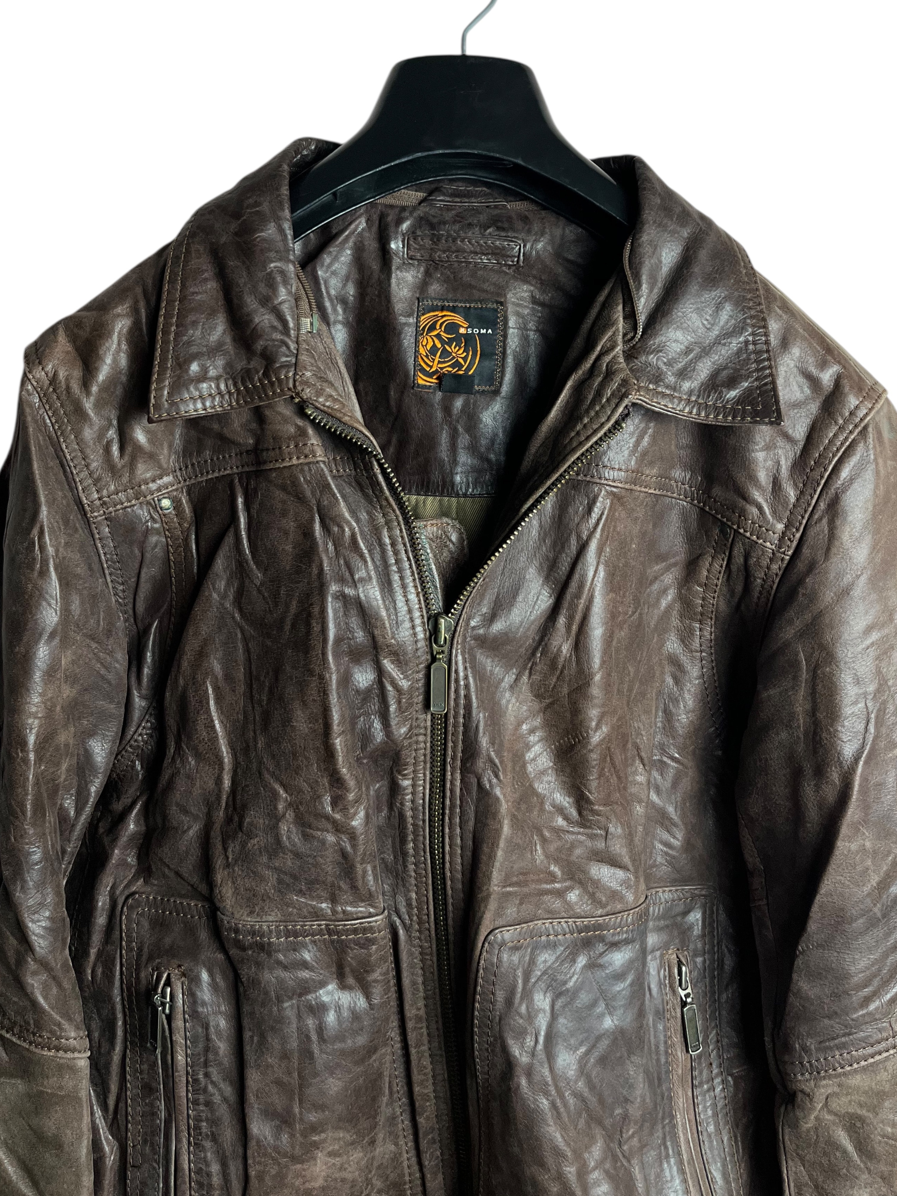 Vintage Deri Ceket (Medium)