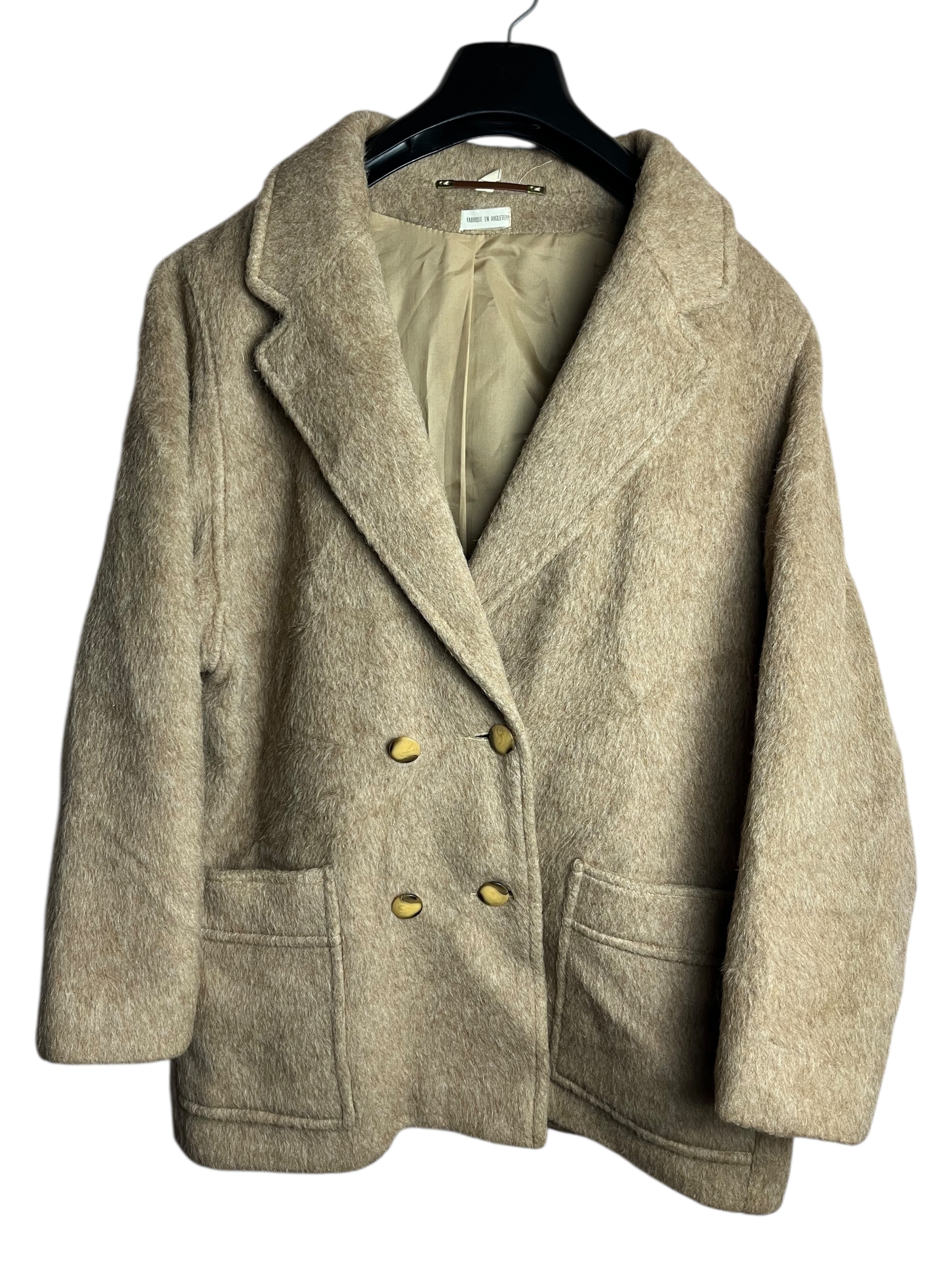 Kalın Vintage Yün Ceket (Kadın Large)