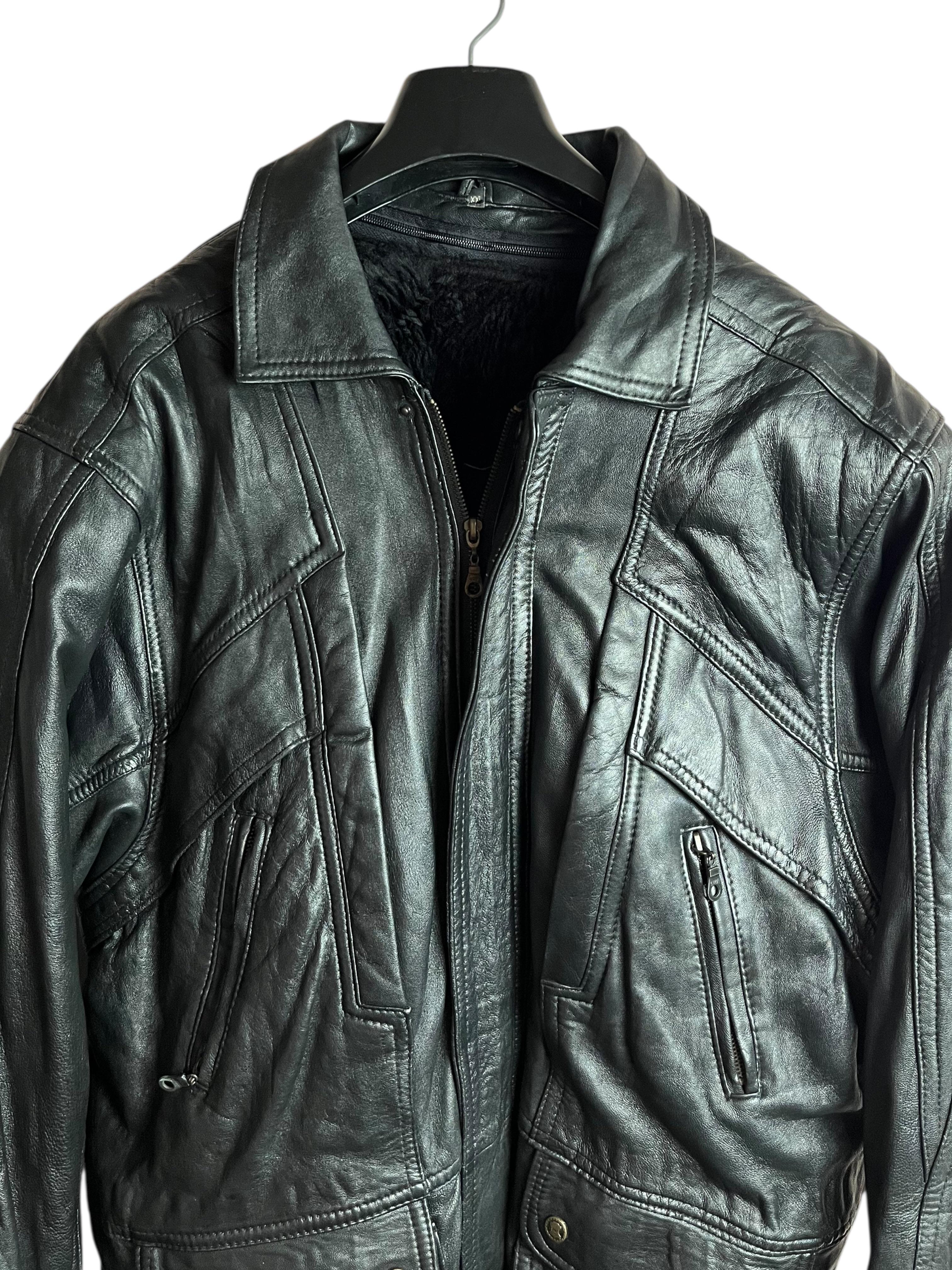 Vintage Deri Ceket (XXL)