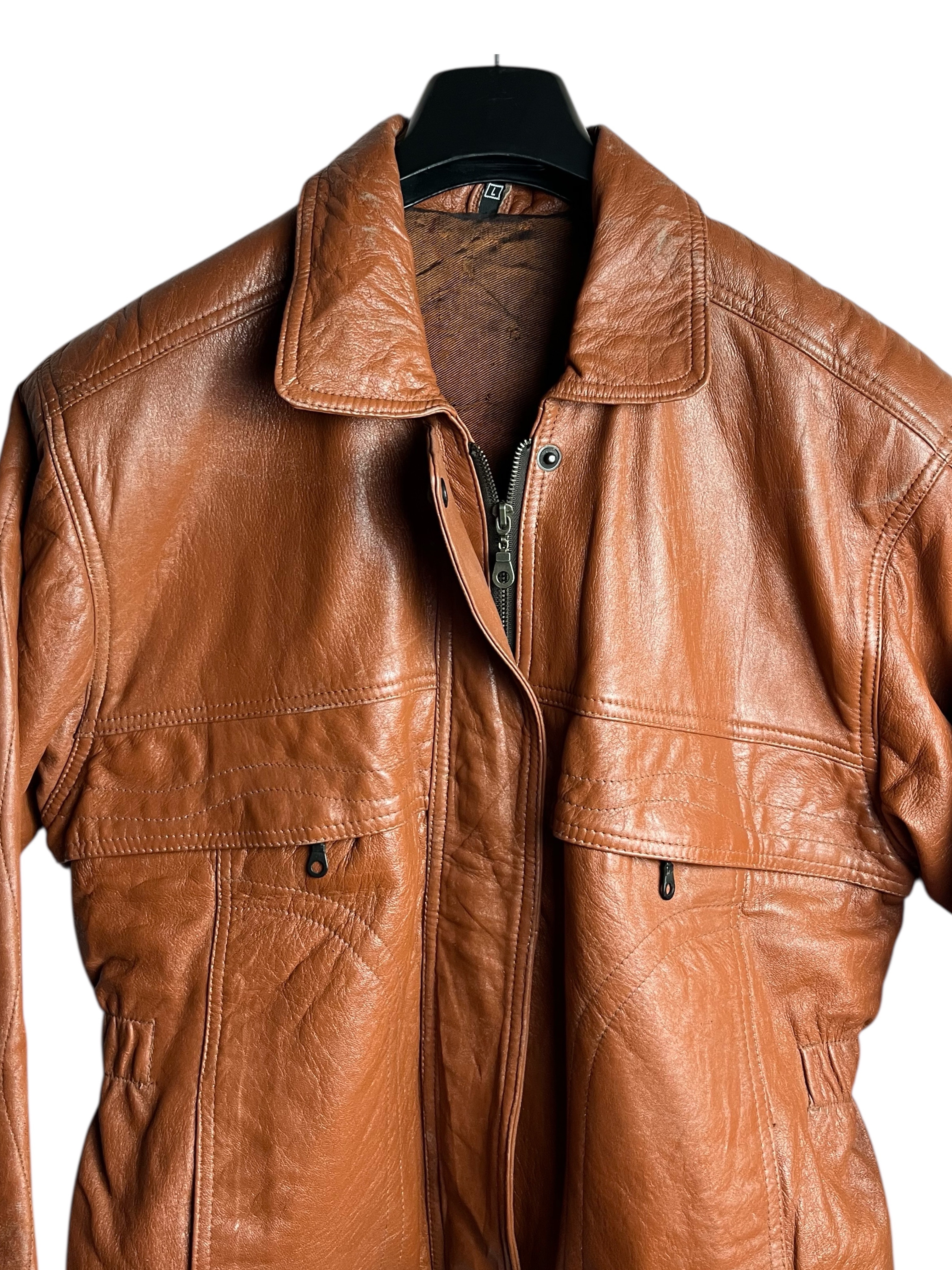 Vintage Deri Ceket (Large)