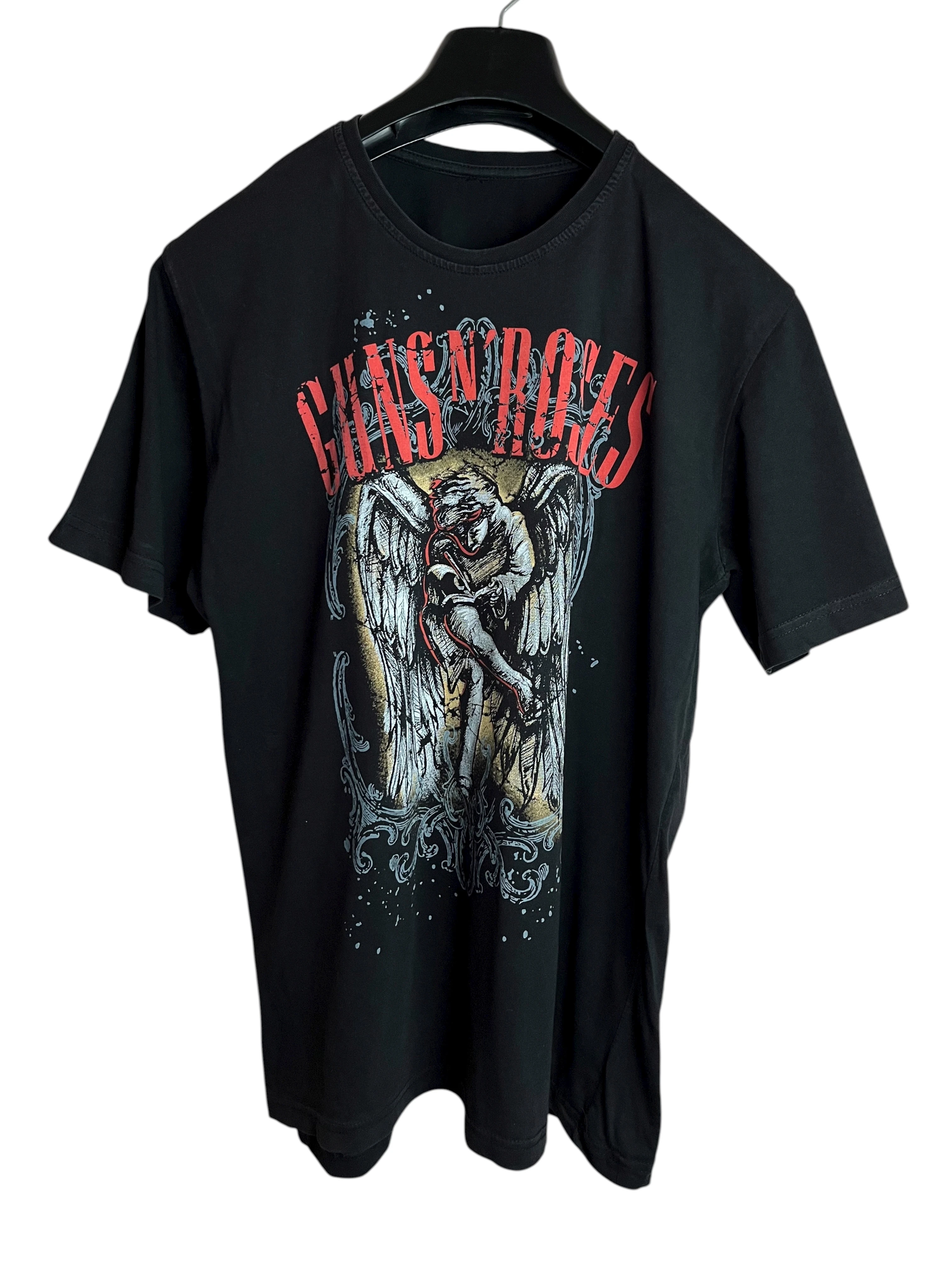 Guns N' Black Casual T-Shirt (Medium)