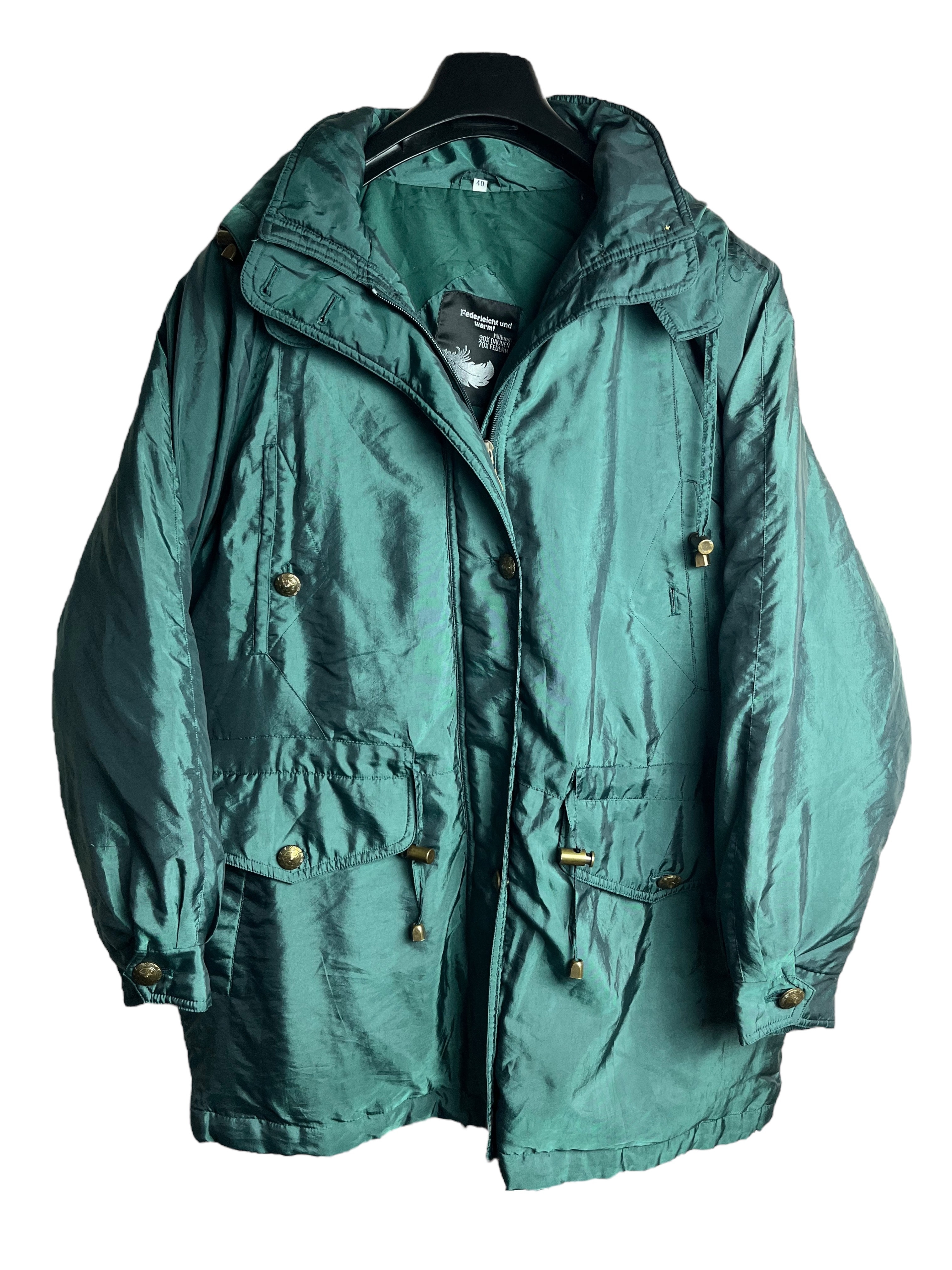 Vintage Kışlık %30 Kaz Tüyü Mont (Kadın XL)