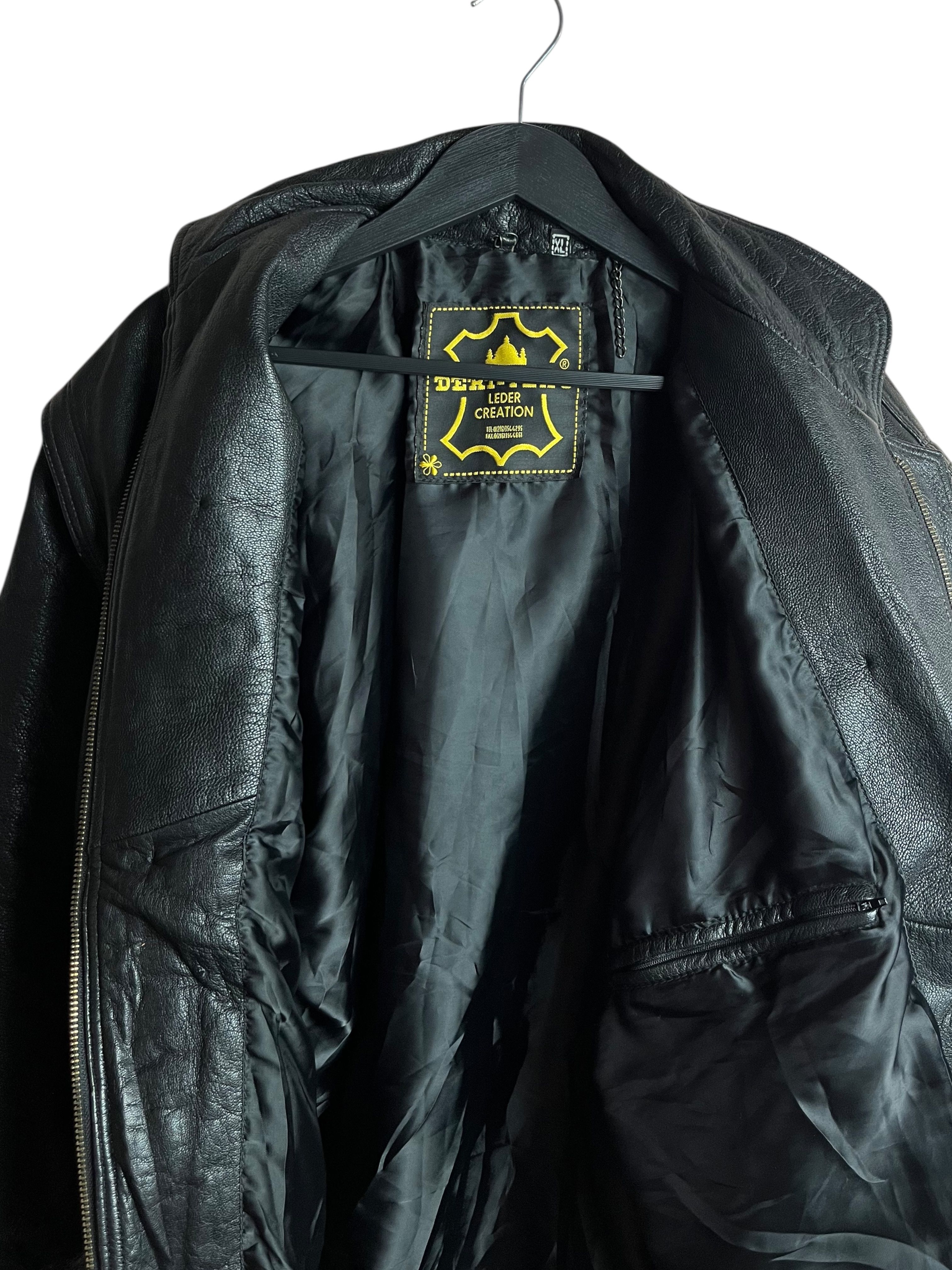Bomber Vintage Deri Ceket (Large)