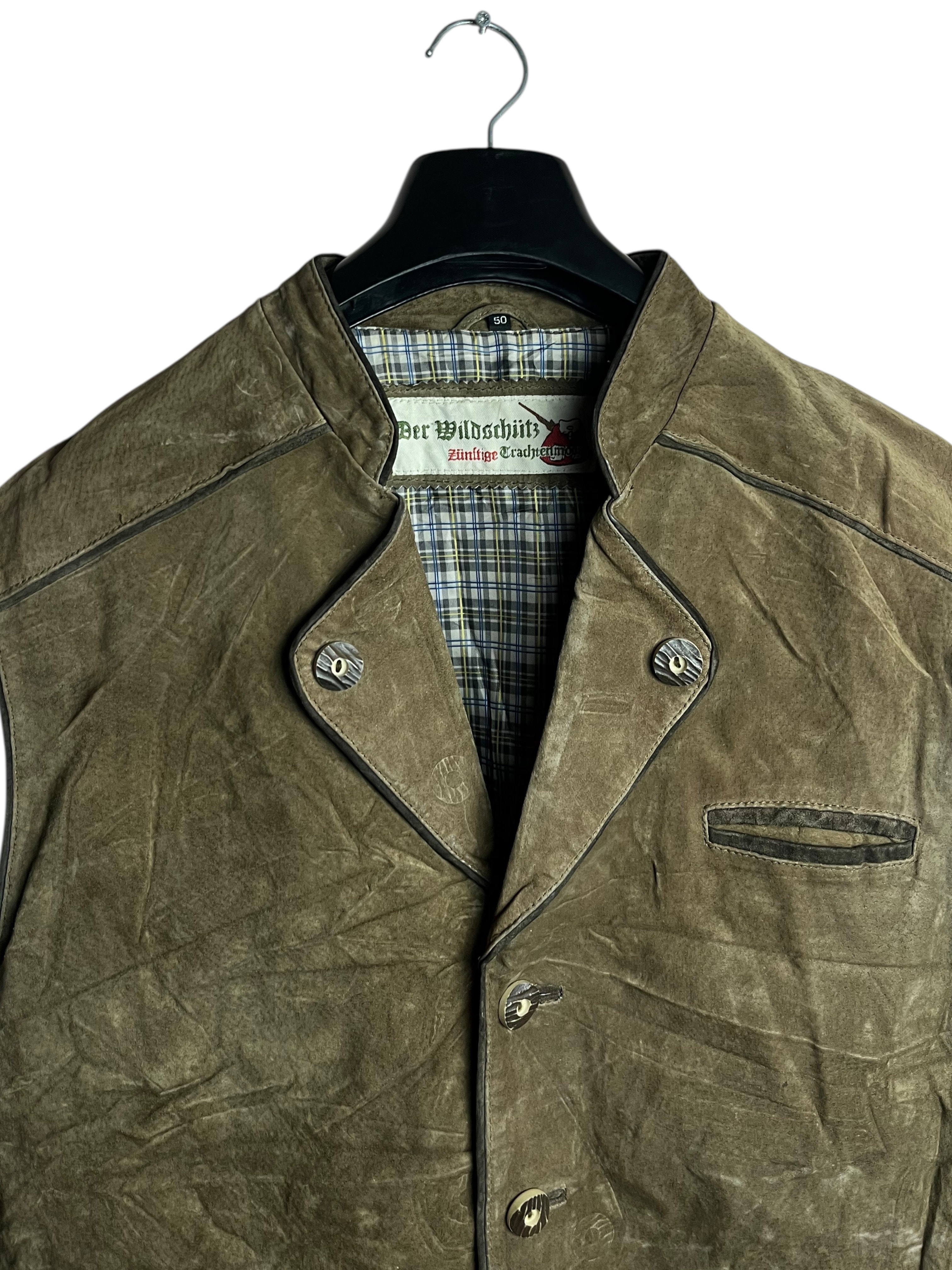 Vintage Deri Yelek (L-XL)