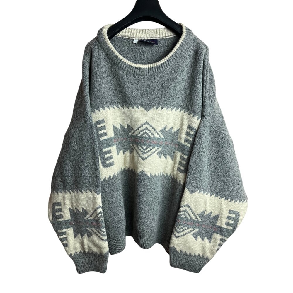 Oversize Vintage Crop Sweater (XL)