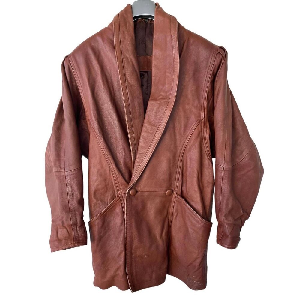 Vintage Deri Ceket (Medium)