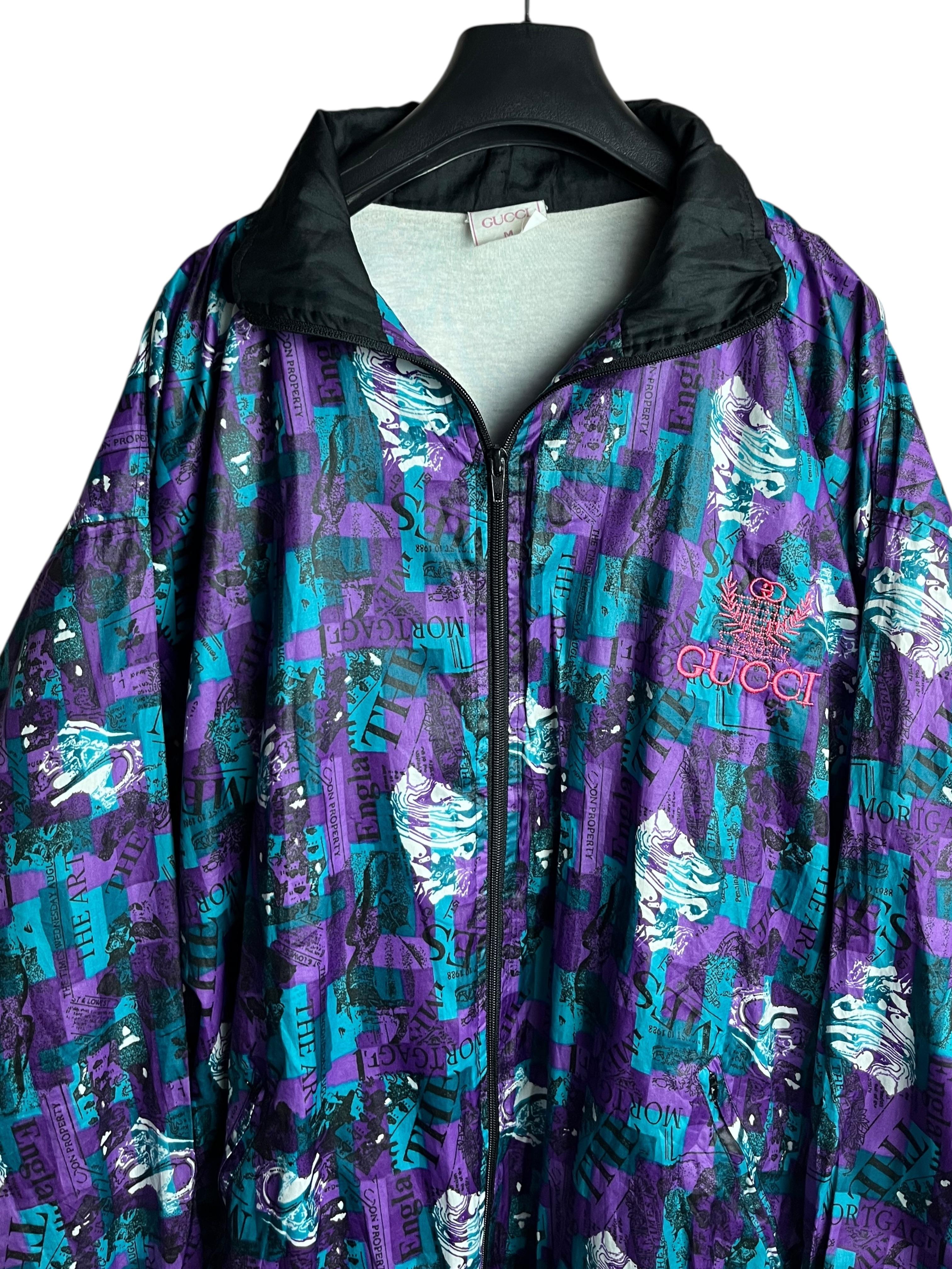 Gucci 90s Oversize Bomber Vintage Ceket (Medium)